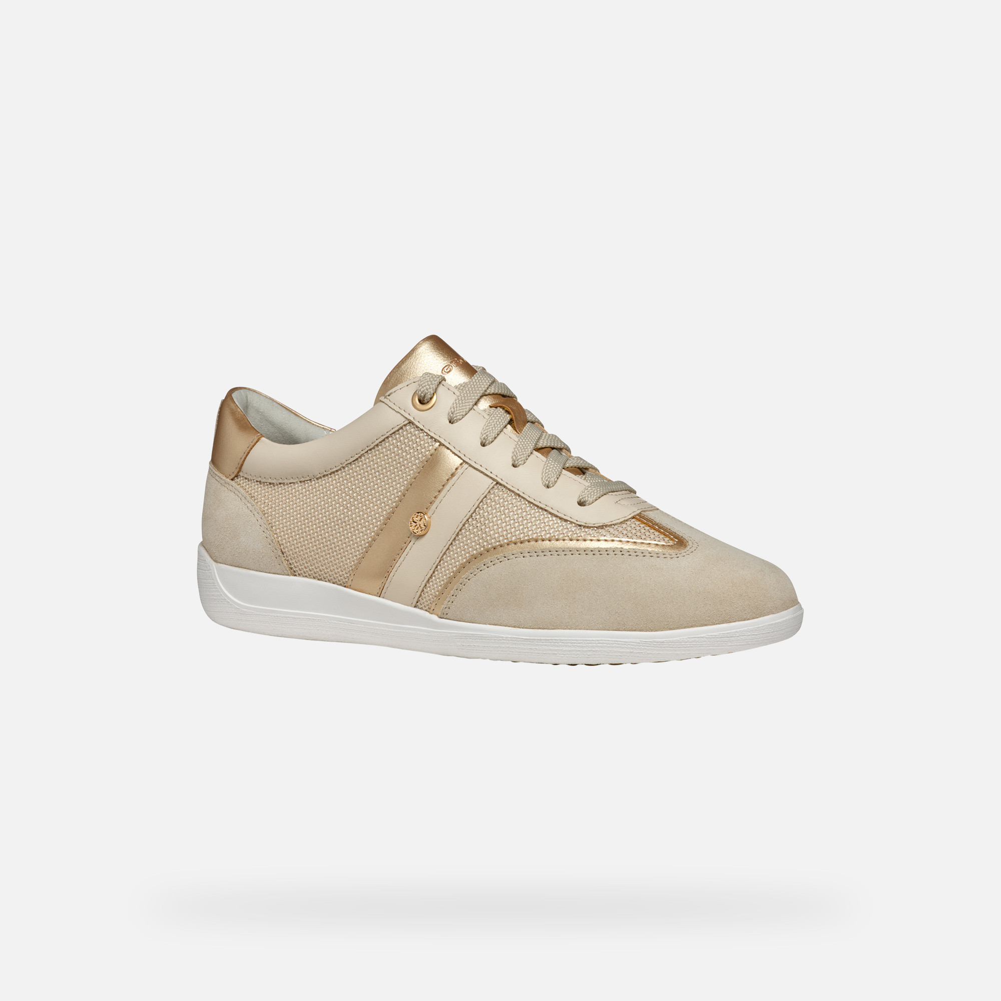 Gold women's sneakers Geox Myria - Women's