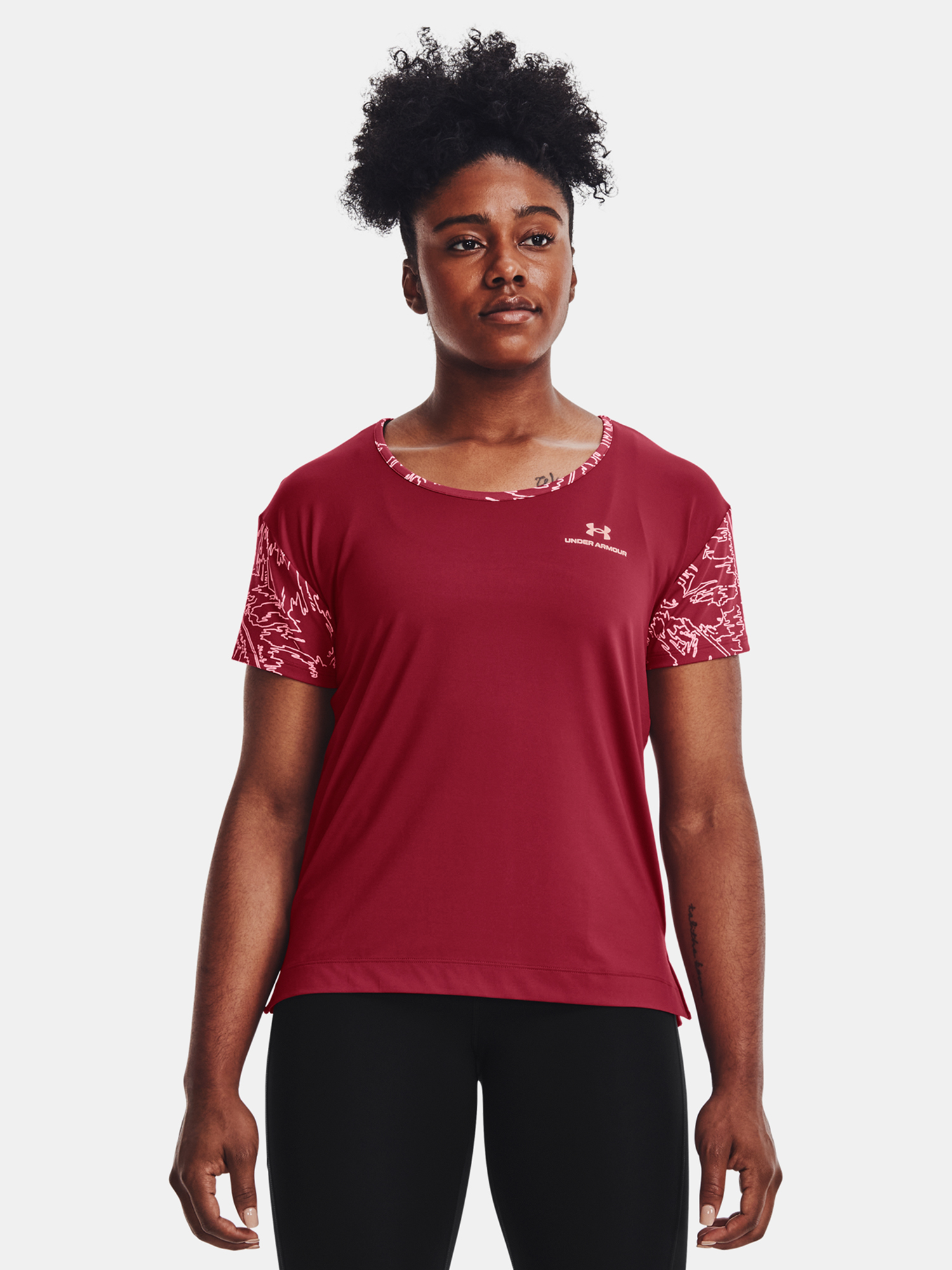 Under Armour T-shirt UA Rush Energy Novelty SS-PNK - Women's
