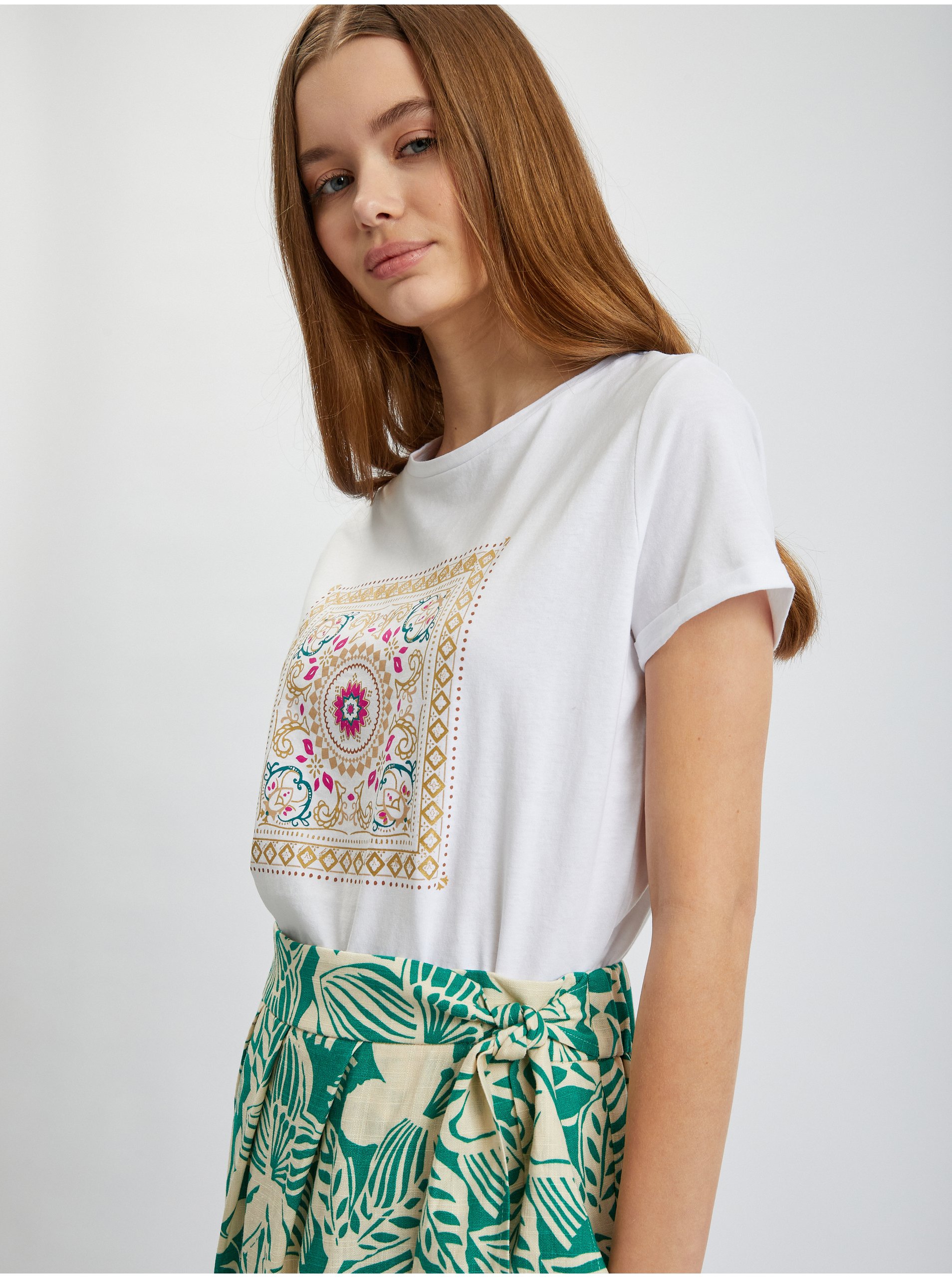 Marimi curvy pentru femei ORSAY - verde, crem