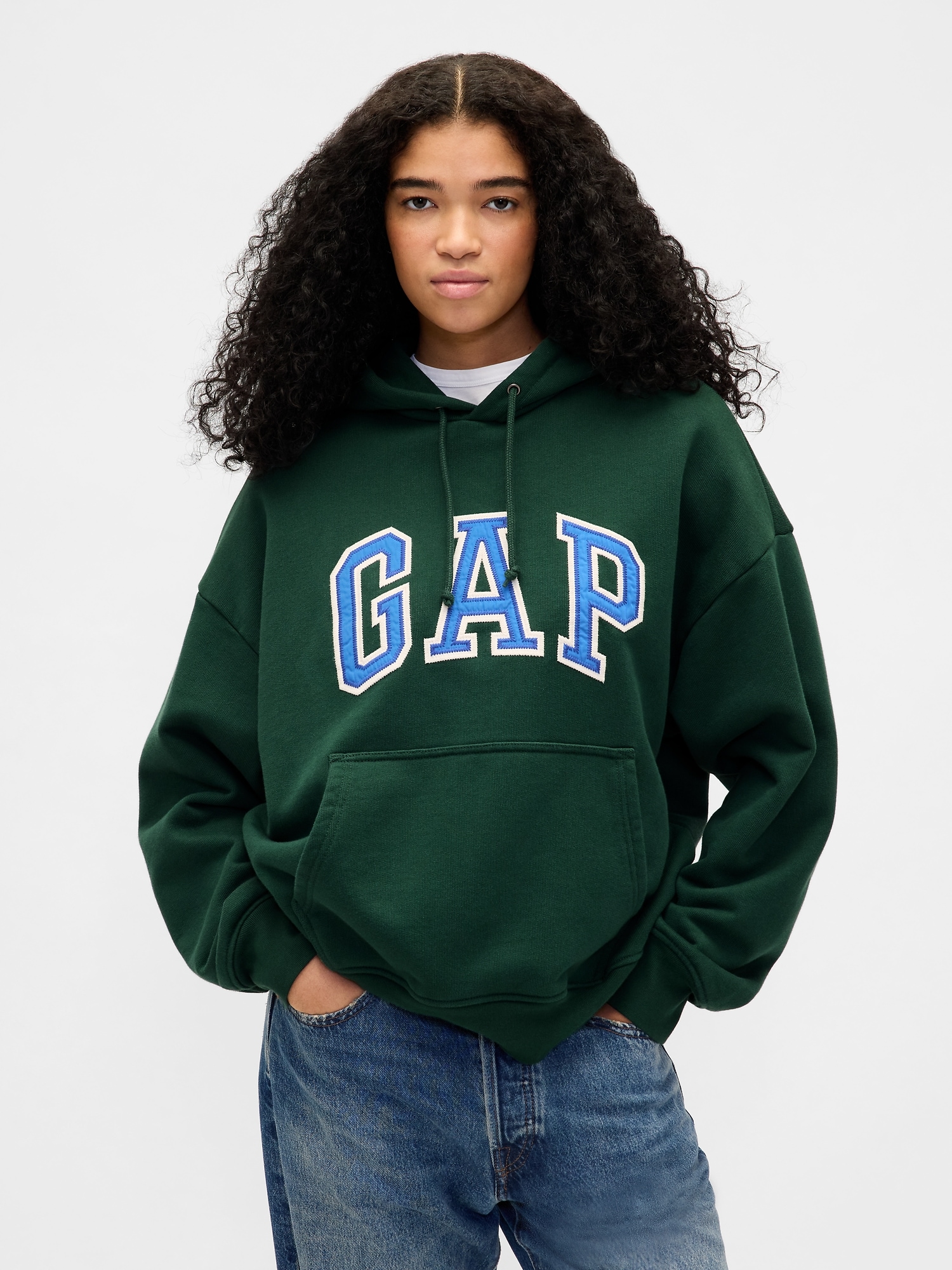 GAP Oversize Sweatshirt with Extra Heavyweight Unisex Logo - Men's