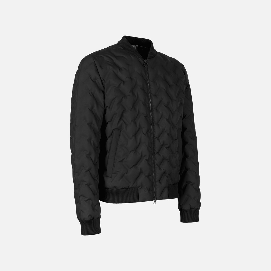 Men&#039;s Black Bomber Jacket Geox Spherica - Mens