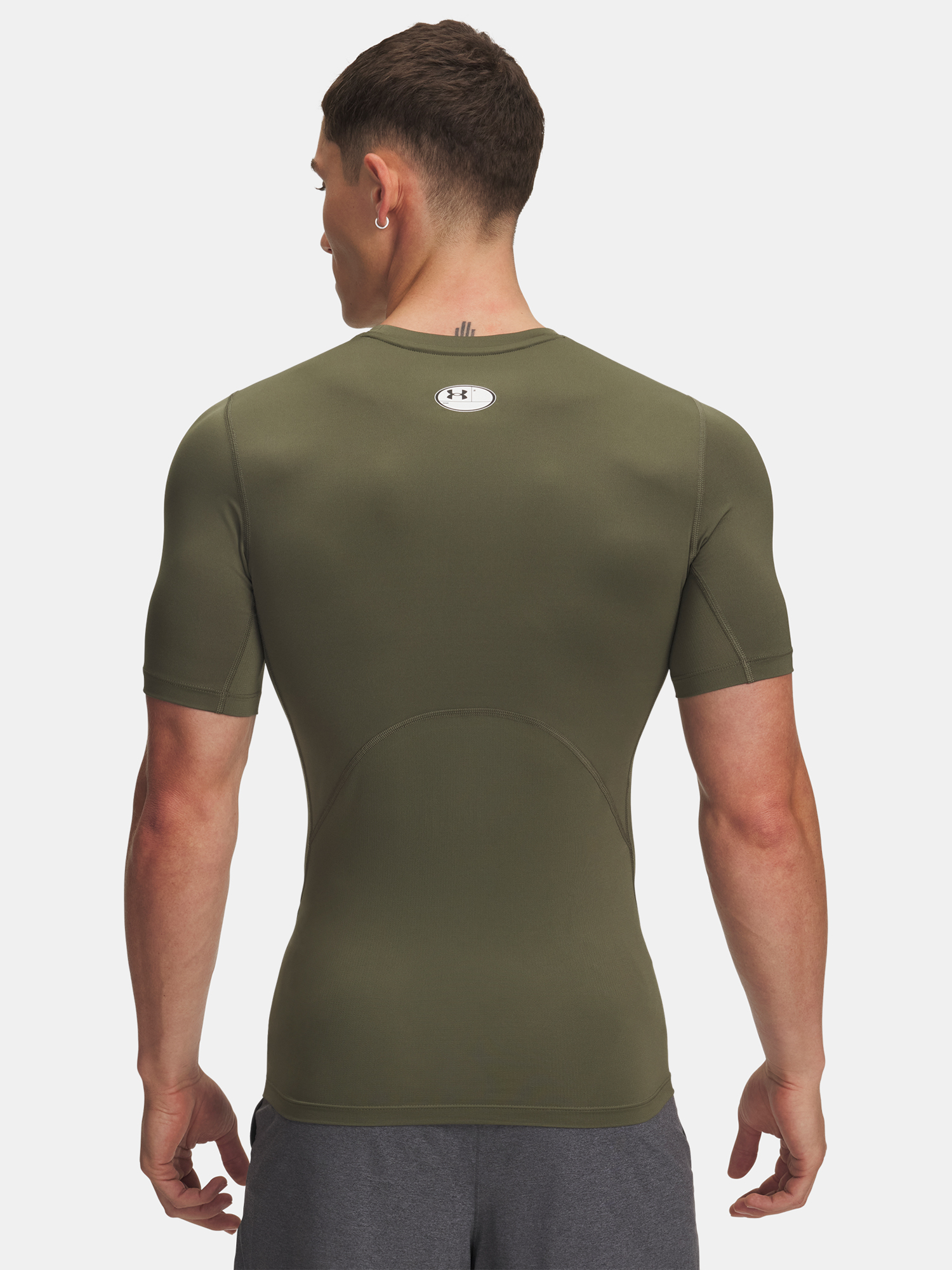 Men's Under Armour UA HG Armour Comp SS-GRN T-Shirt - Mens