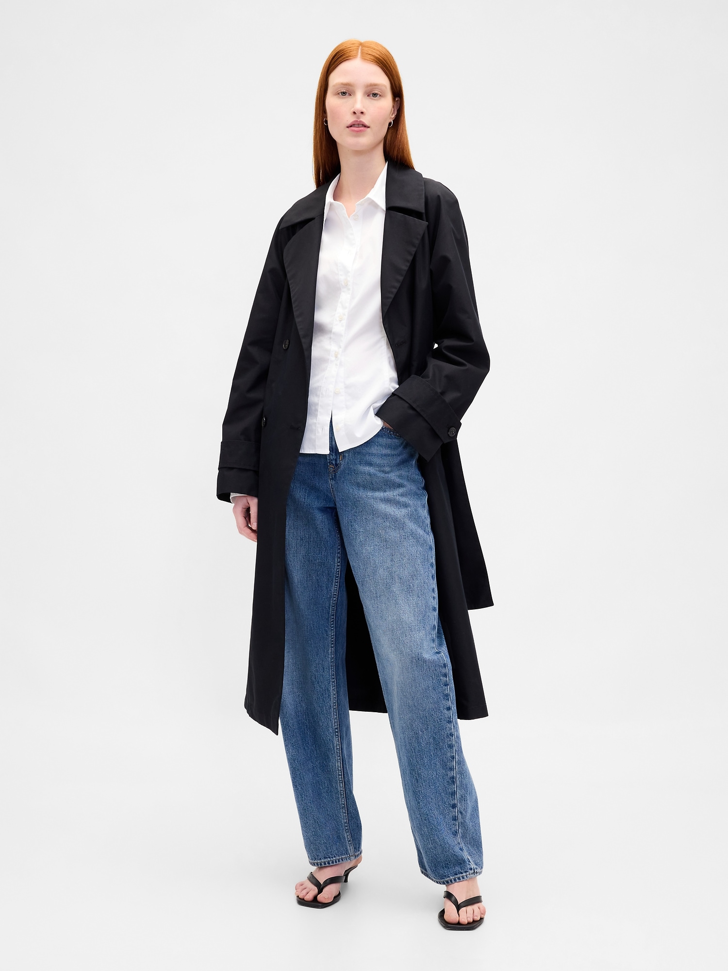 Cămașă GAP din poplin pentru femei