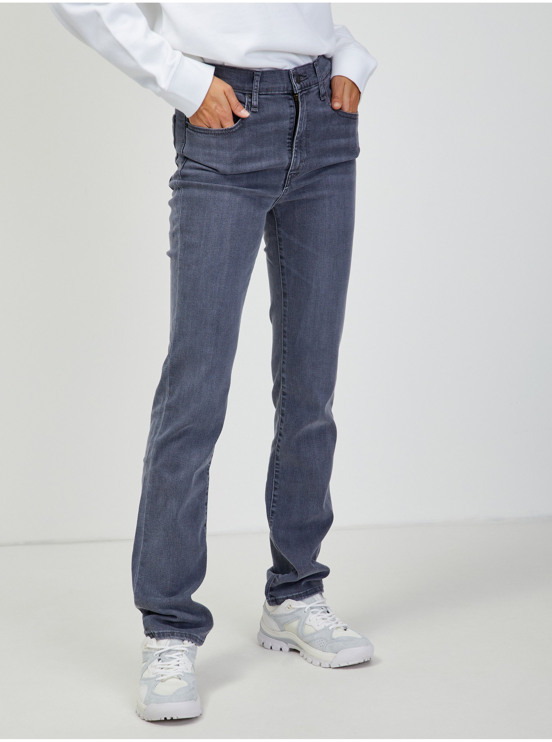 Levi's Grey Women's Straight Jeans Levi's® 724 - Women