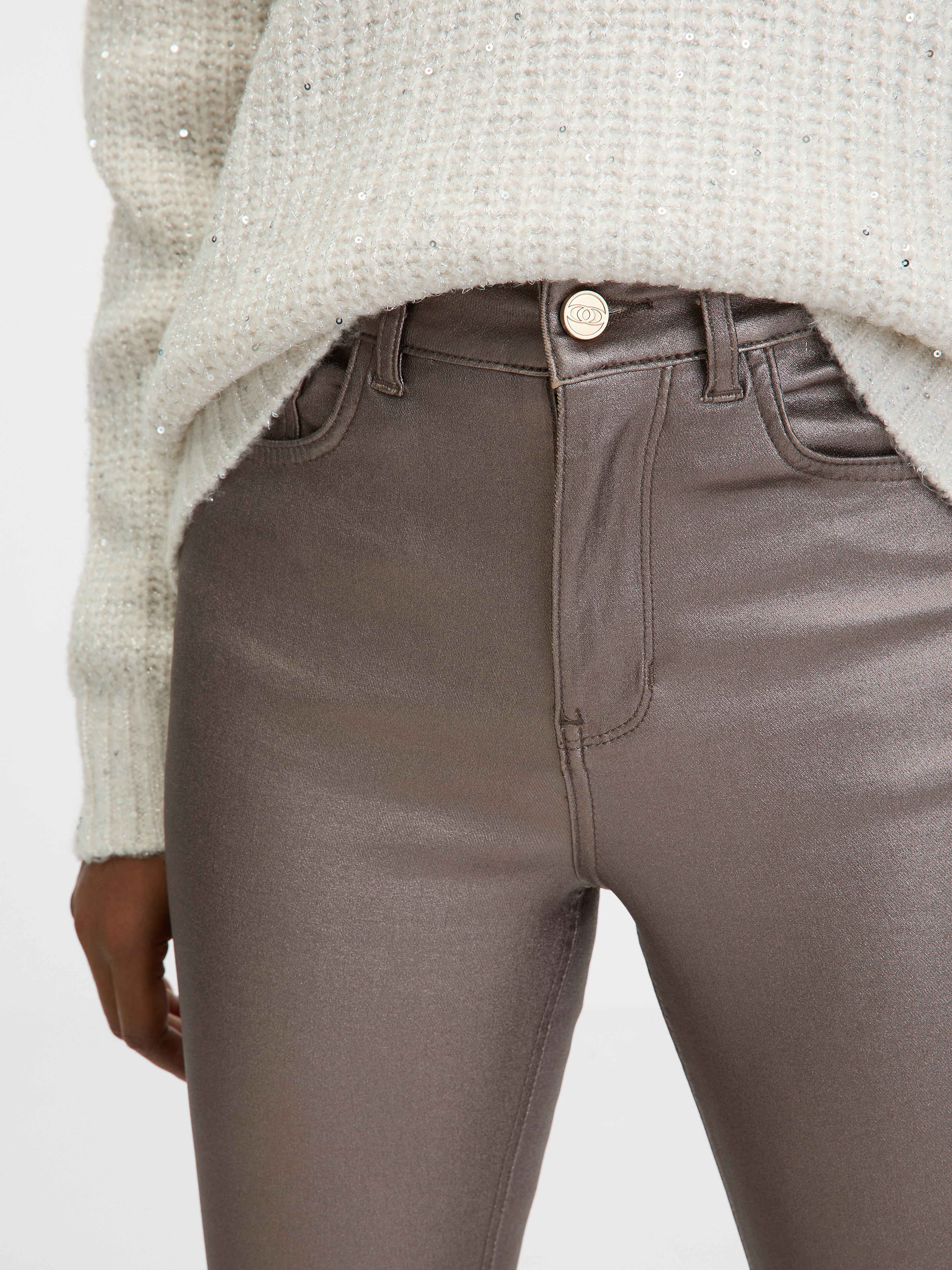 Beige women's skinny fit jeans ORSAY - Women's