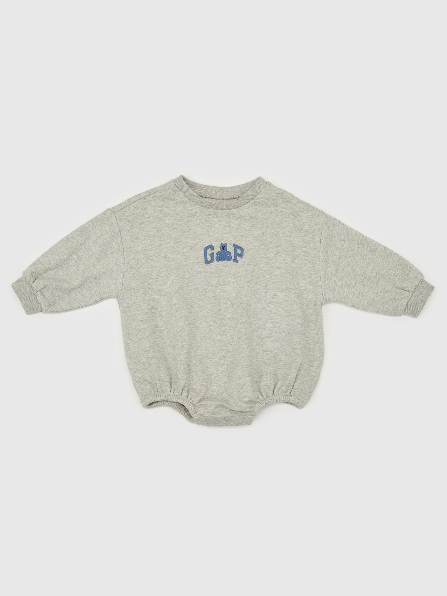 Šedé chlapčenské mikinové body GAP Brannan