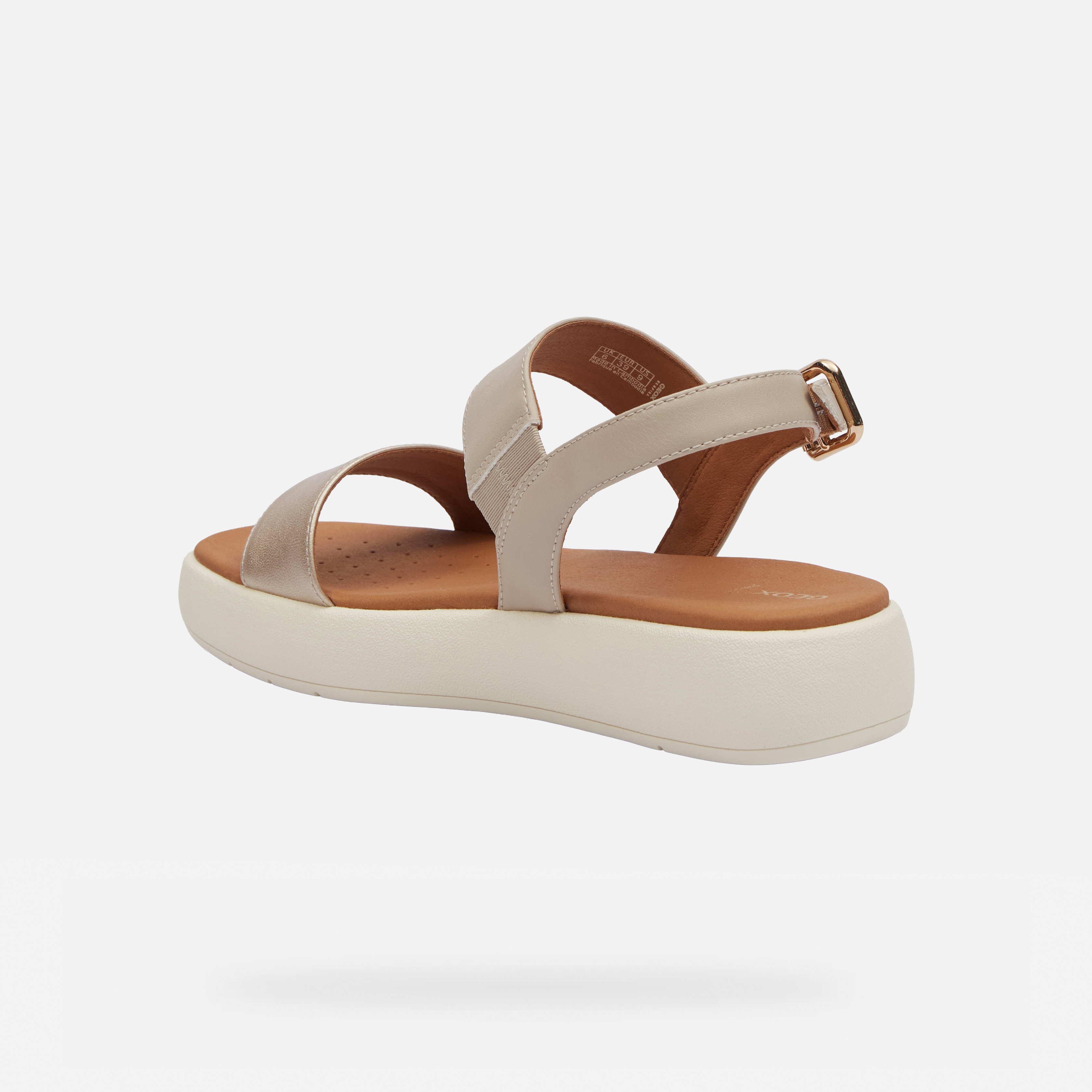 Beige women&#039;s sandals Geox Camalei - Women&#039;s