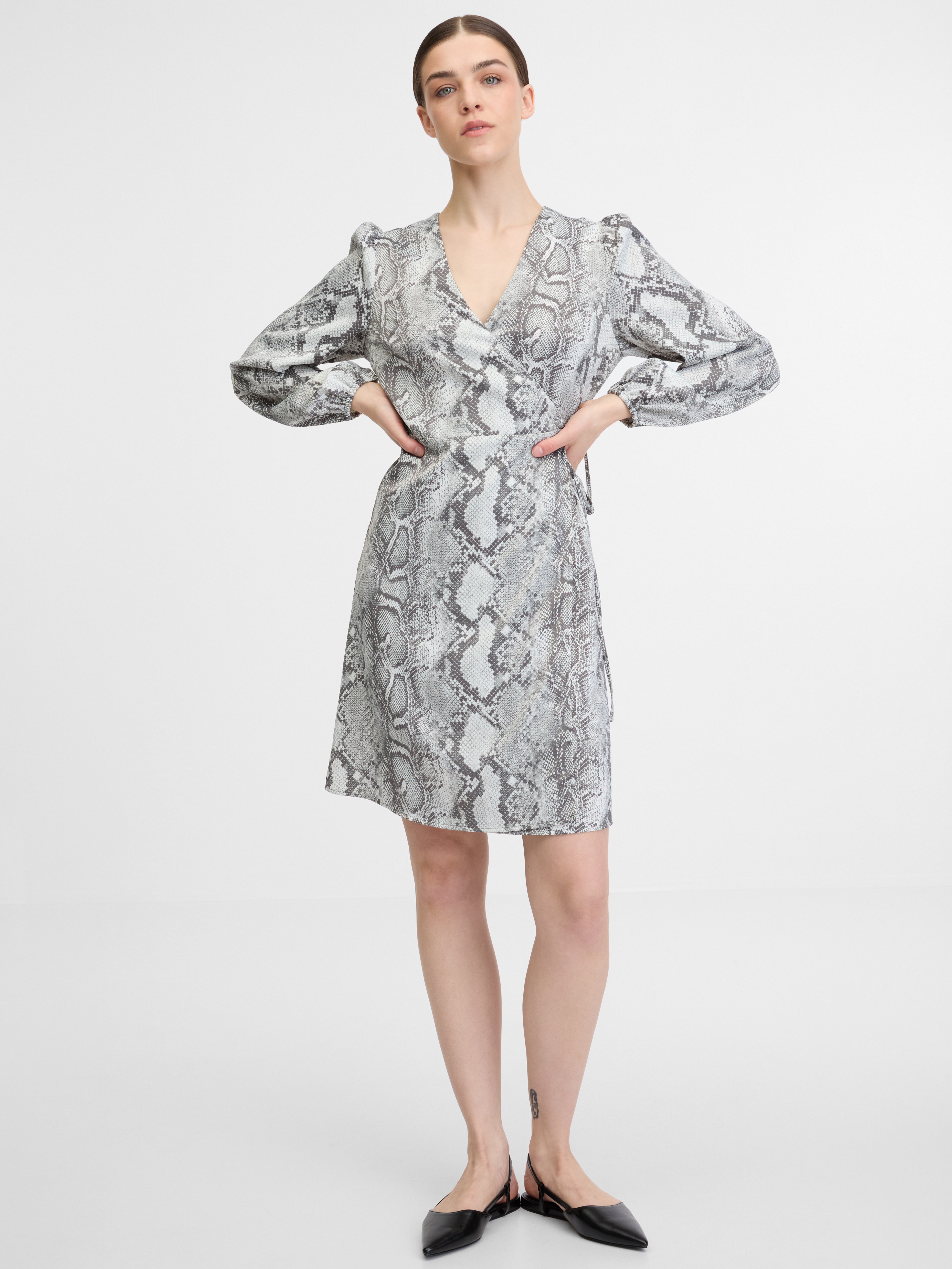 Orsay Black and white women's dress - Women's