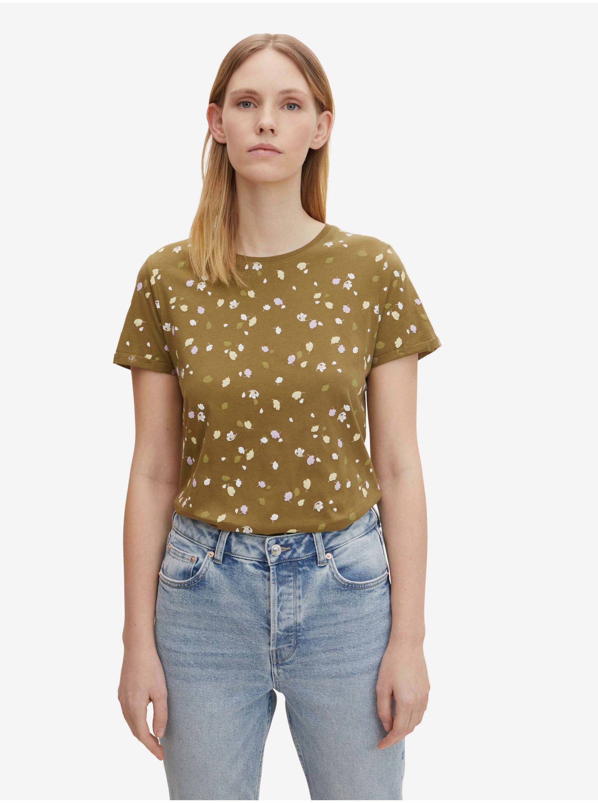 khaki-women-patterned-t-shirt-tom-tailor-women