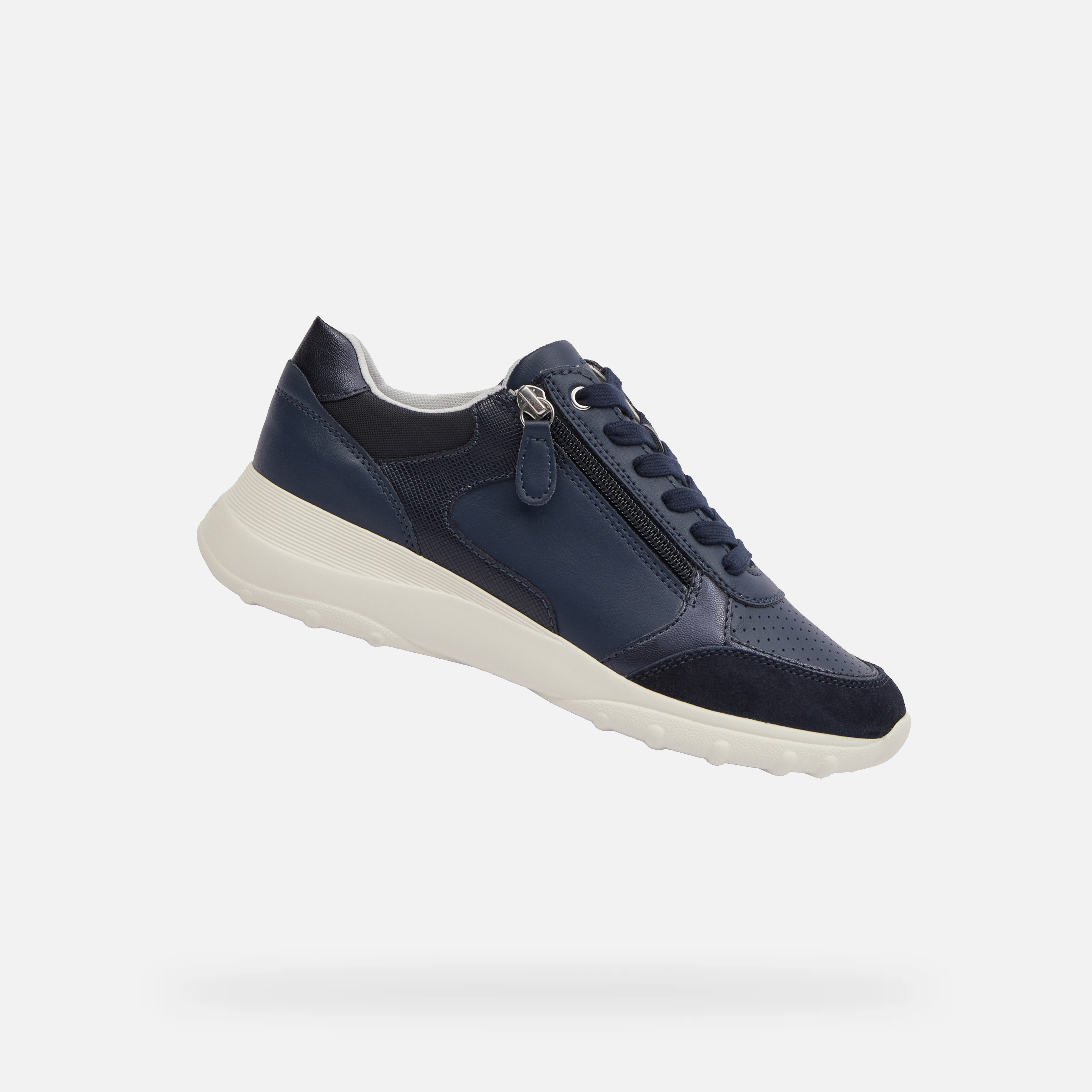 Dark blue womens sneakers Geox Allenie - Womens