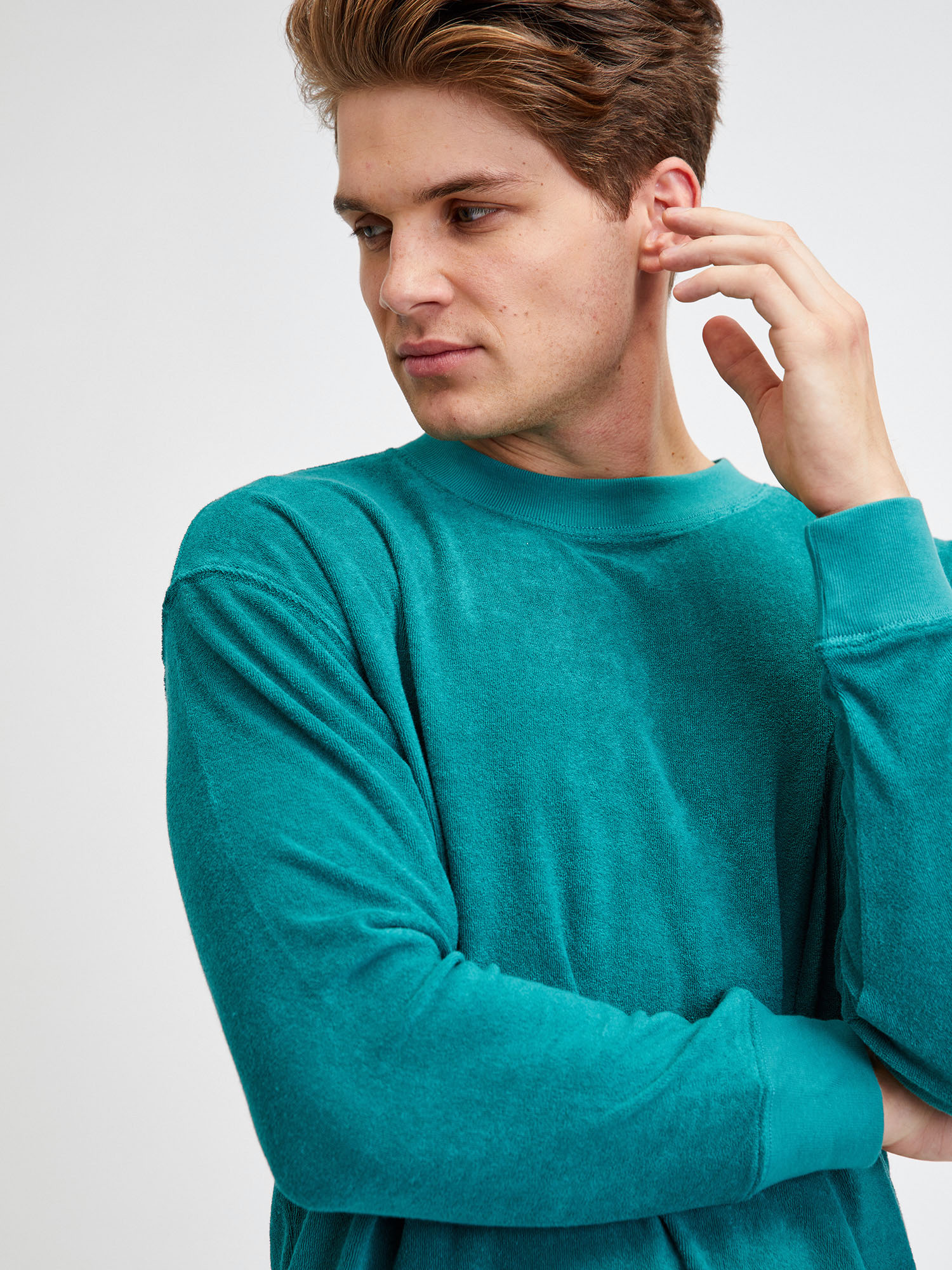 Pulovere fara gluga pentru barbati GAP - turcoaz