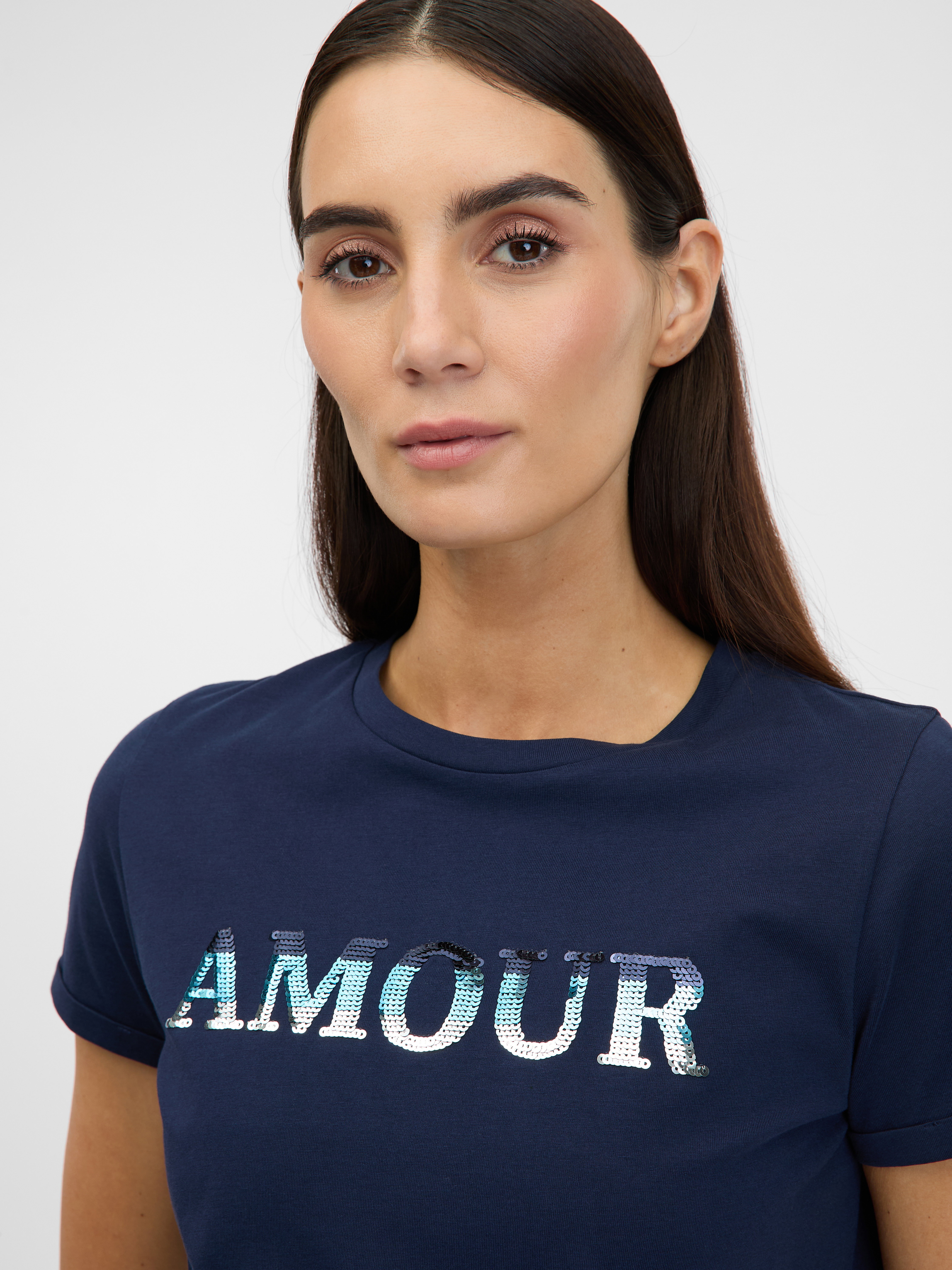 Orsay Blue women&#039;s short-sleeved t-shirt - Women&#039;s