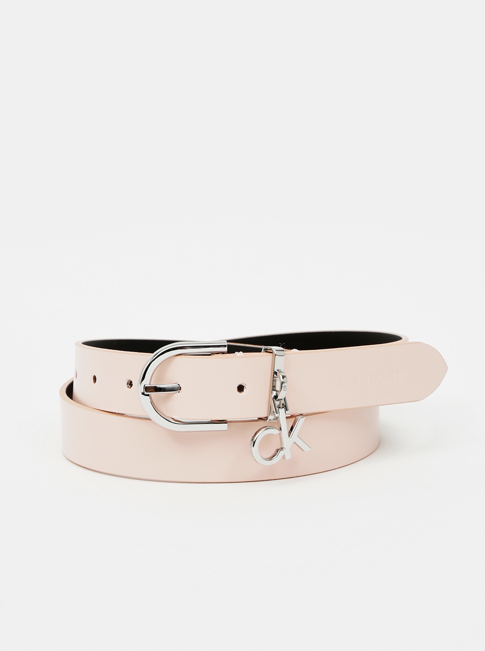 Light pink women's leather belt Calvin Klein Jeans - Ladies