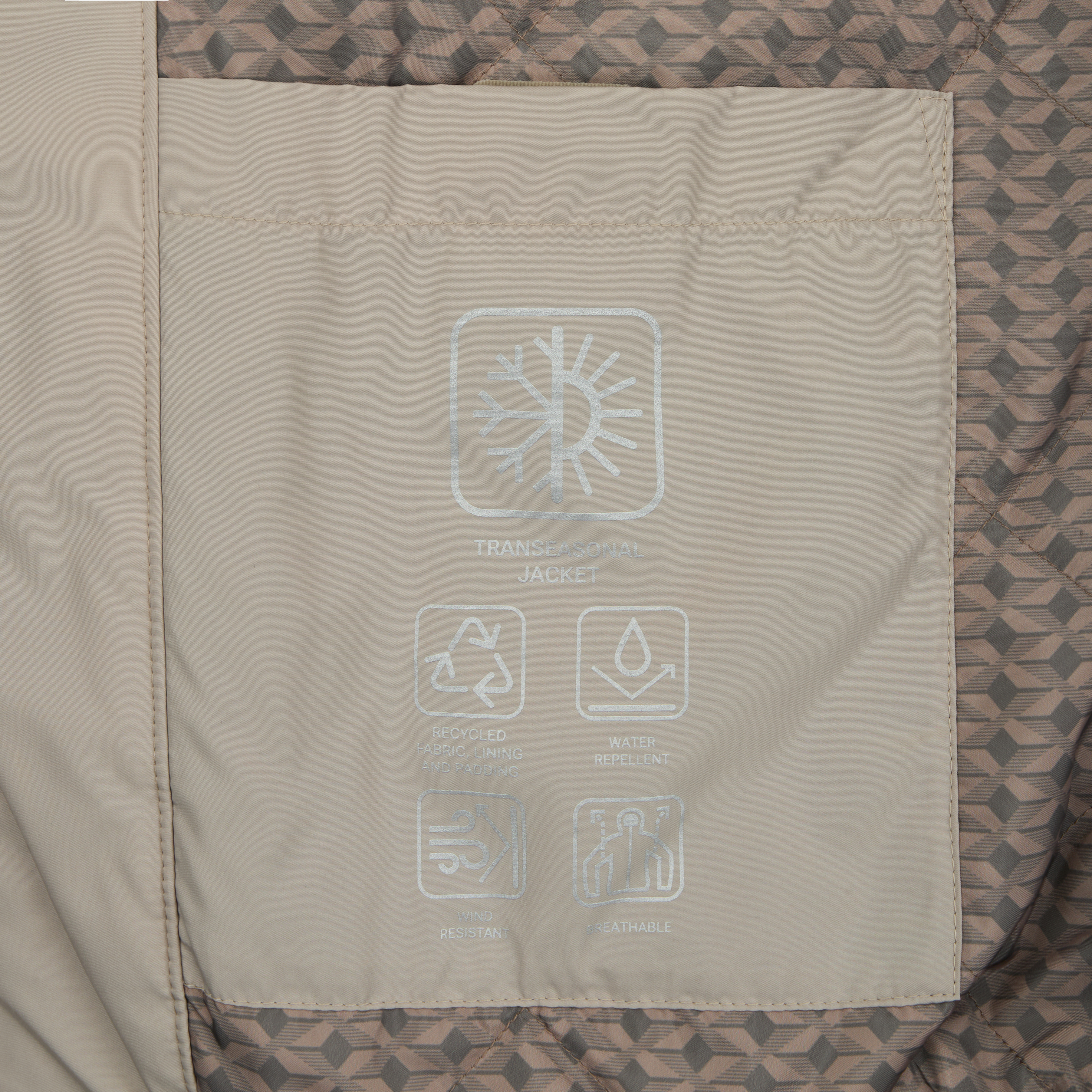 Geacă bomber bej pentru bărbați Geox Jharrod