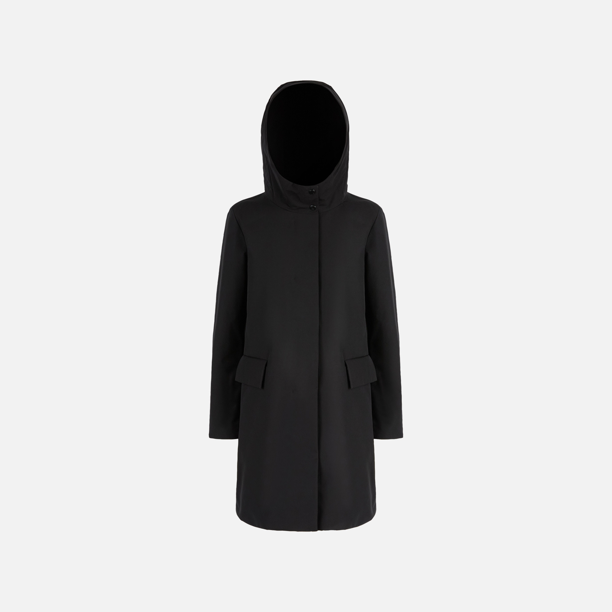 Black womens parka Geox Spherica - Womens