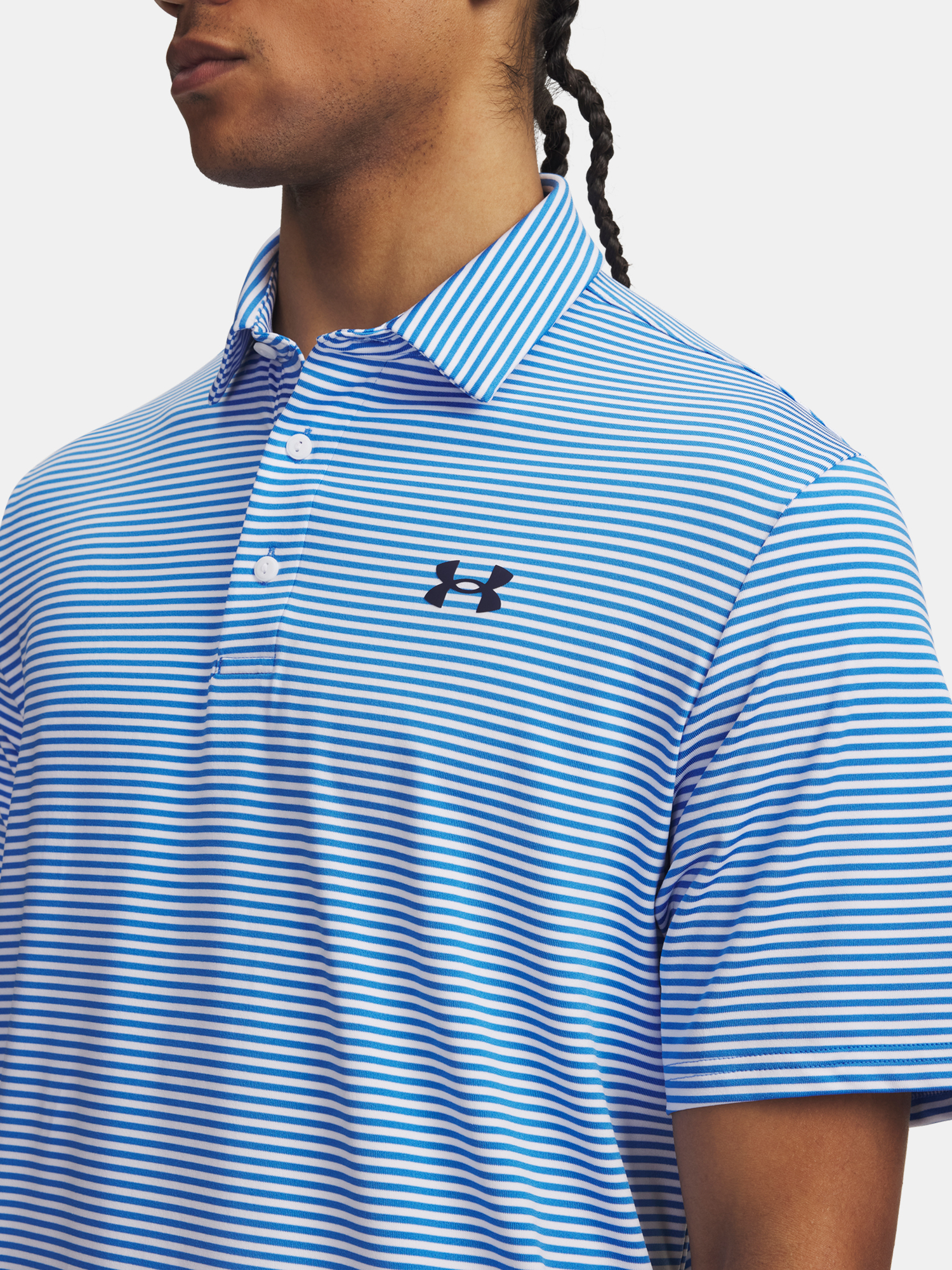 Men's T-shirt Under Armour UA Playoff 3.0 Stripe Polo-BLU - Men's