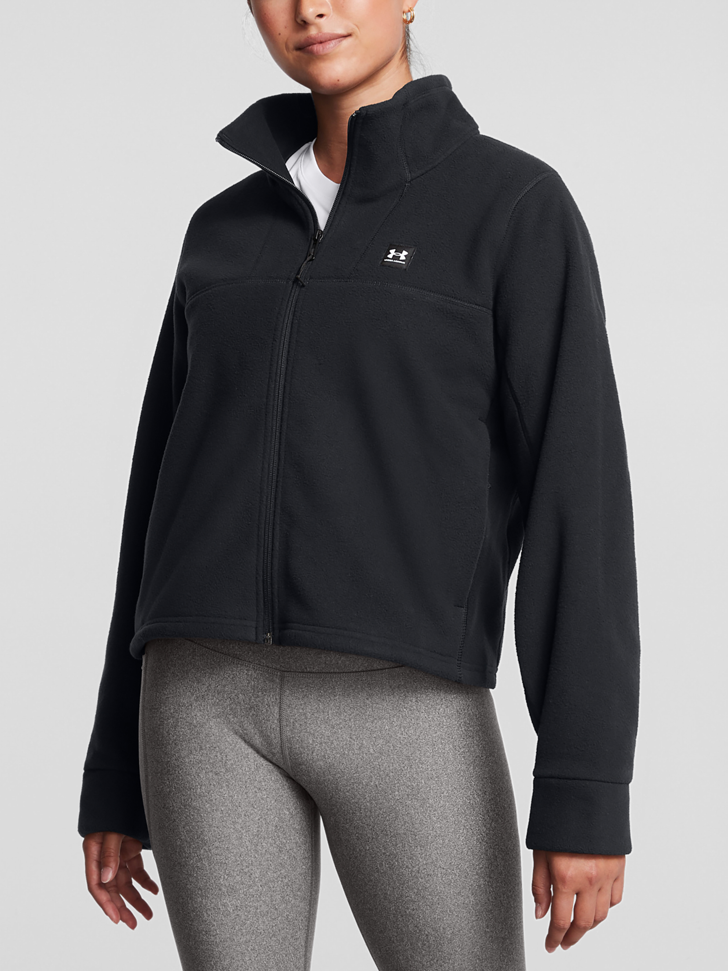 Women's Sweatshirt Under Armour UA W Expanse Fleece FZ-BLK - Women's