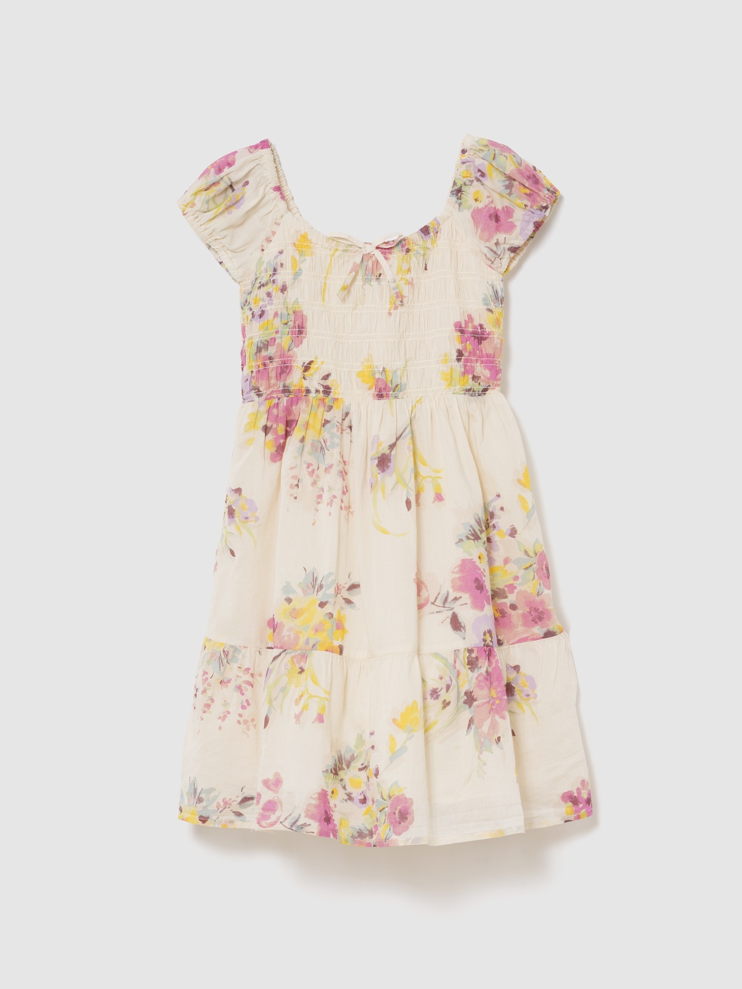 Детска рокля с флорален принт GAP