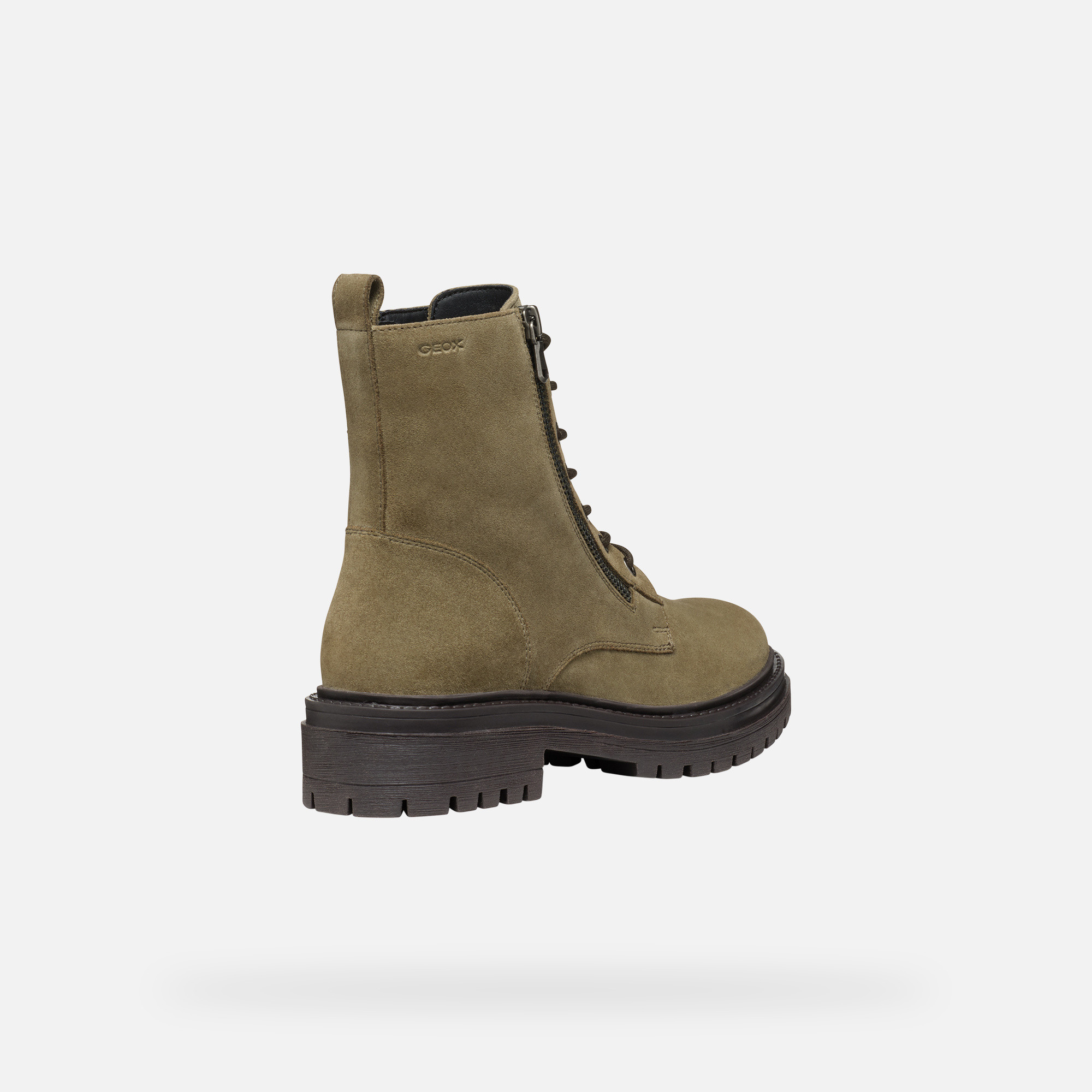 Khaki Women's Ankle Boots Geox Iridea - Ladies