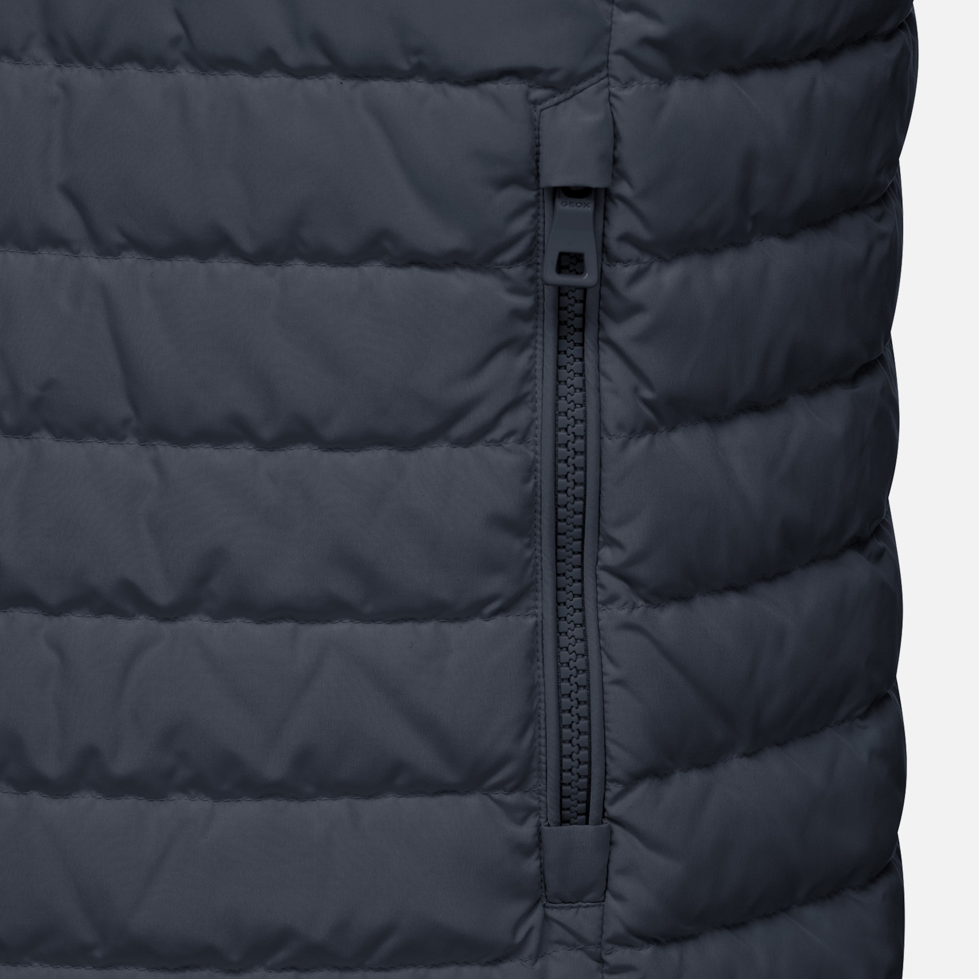 Dark Blue Men's Quilted Jacket Geox Warrens - Mens