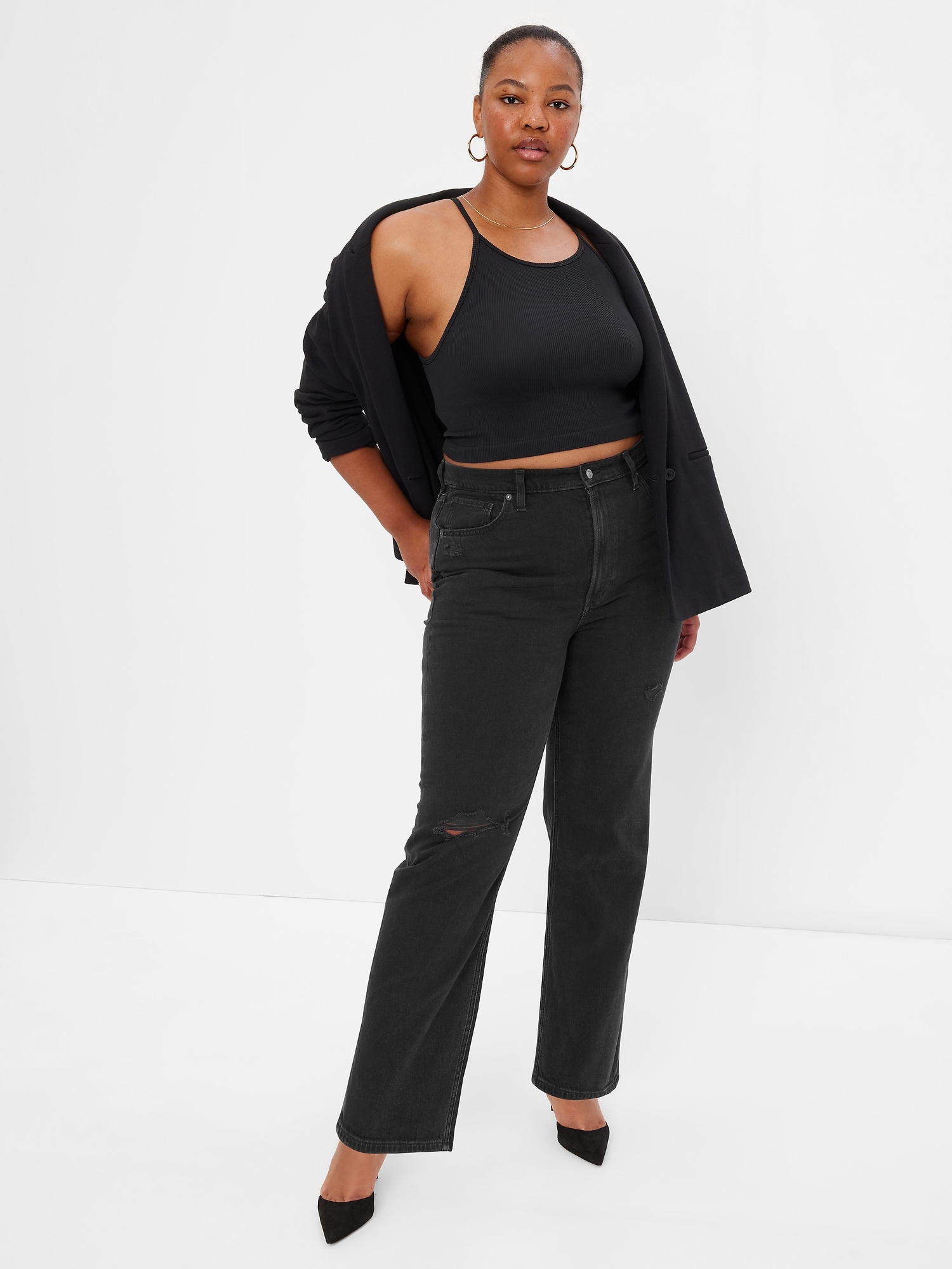 Flared, Bootcut pentru femei GAP - negru