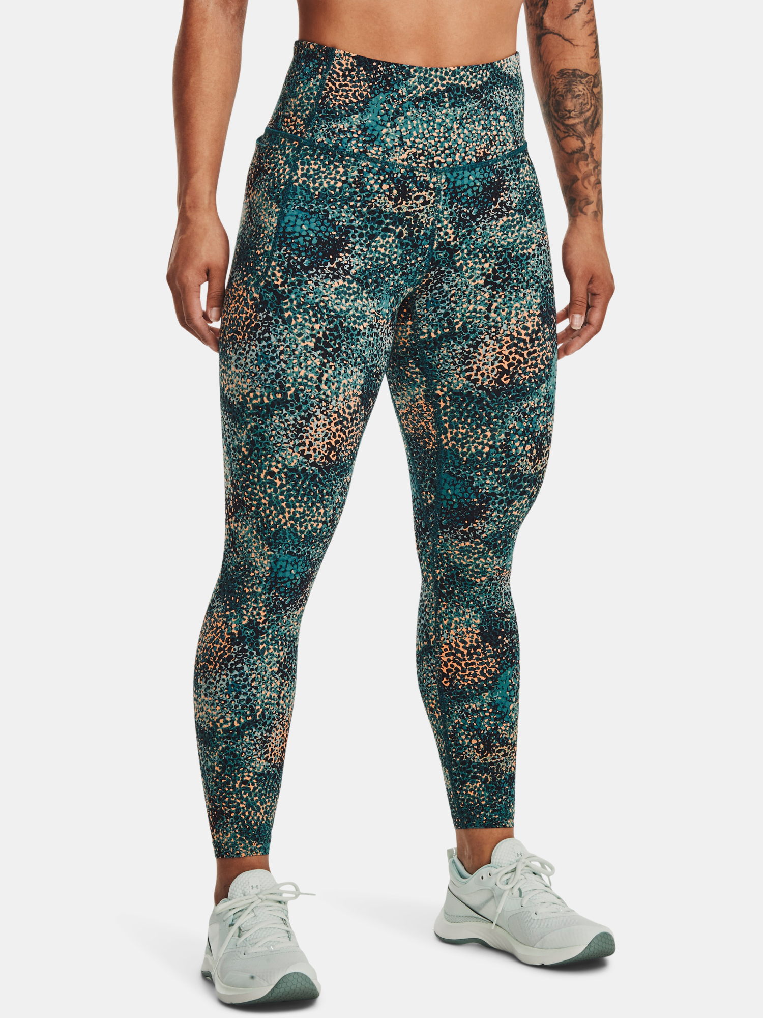 Under Armour Leggings Meridian Print Ankle Leg-GRN - Women