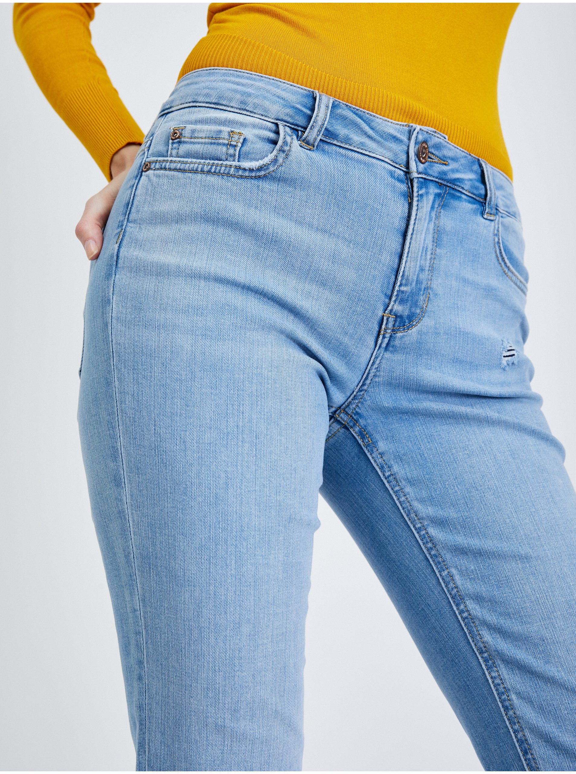 Straight fit pentru femei ORSAY - albastru deschis