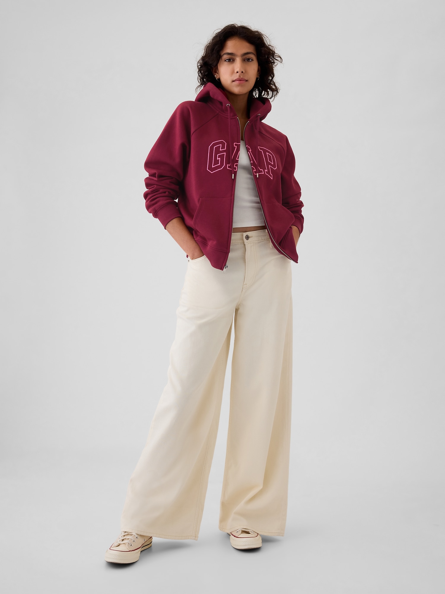 GAP Zip Hoodie Vintage Soft - Women's