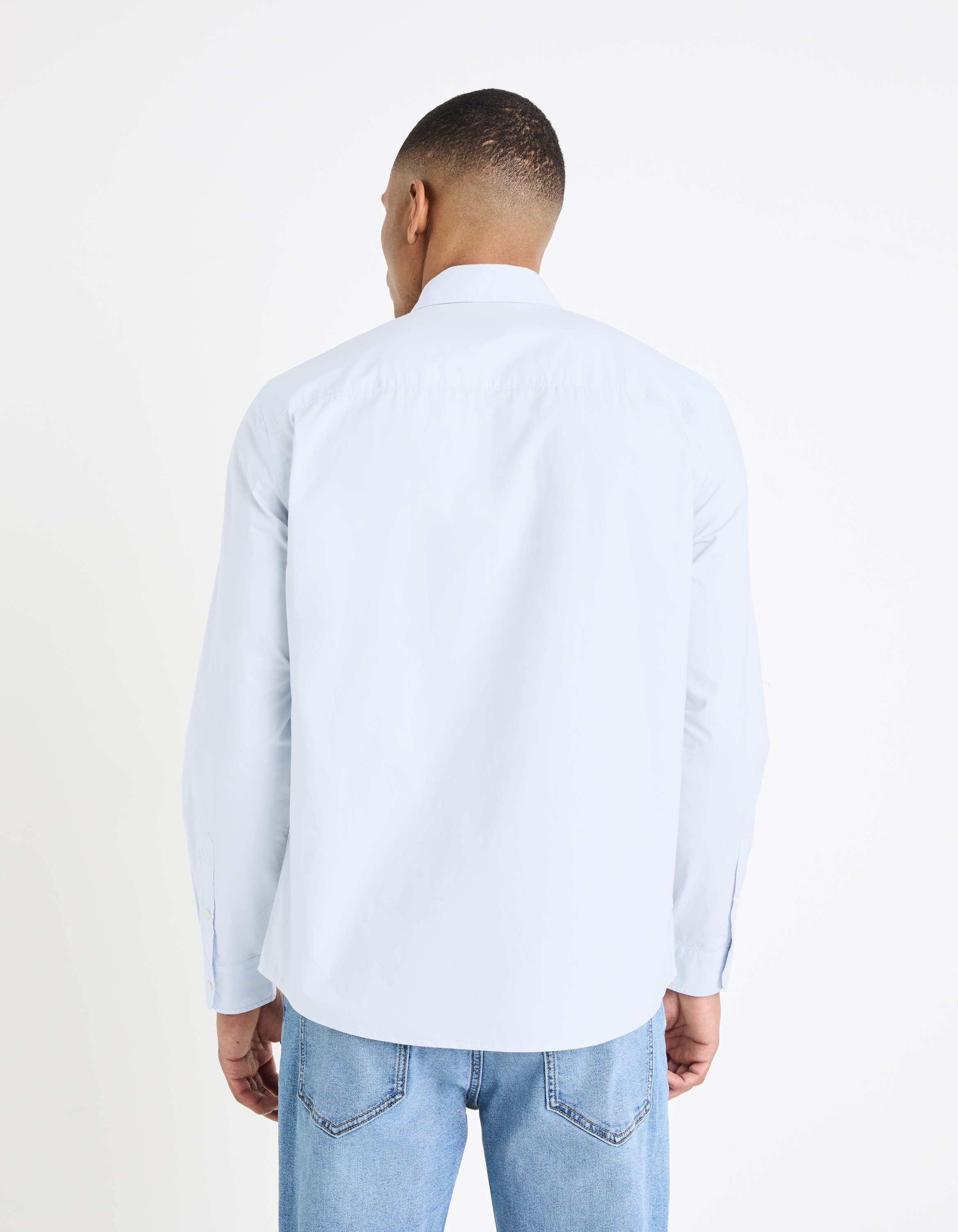 Camasi casual pentru barbati Celio - albastru deschis