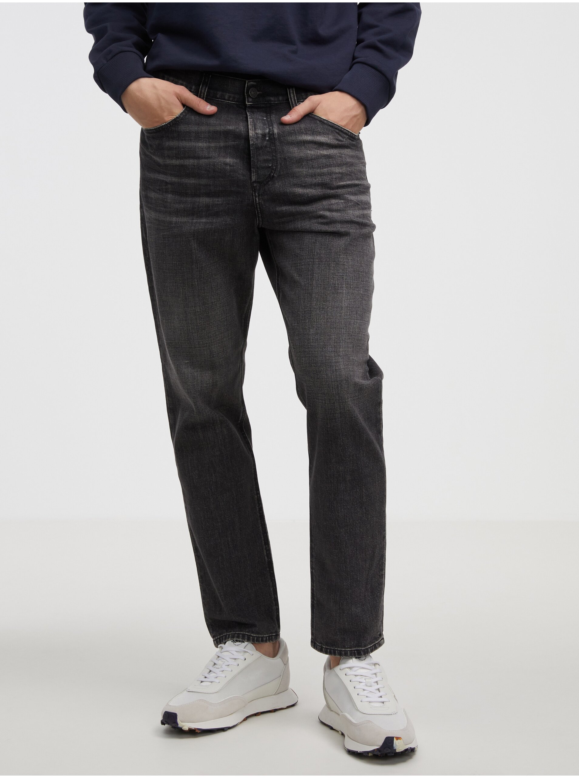 Black Men's Skinny Fit Diesel Jeans - Men's