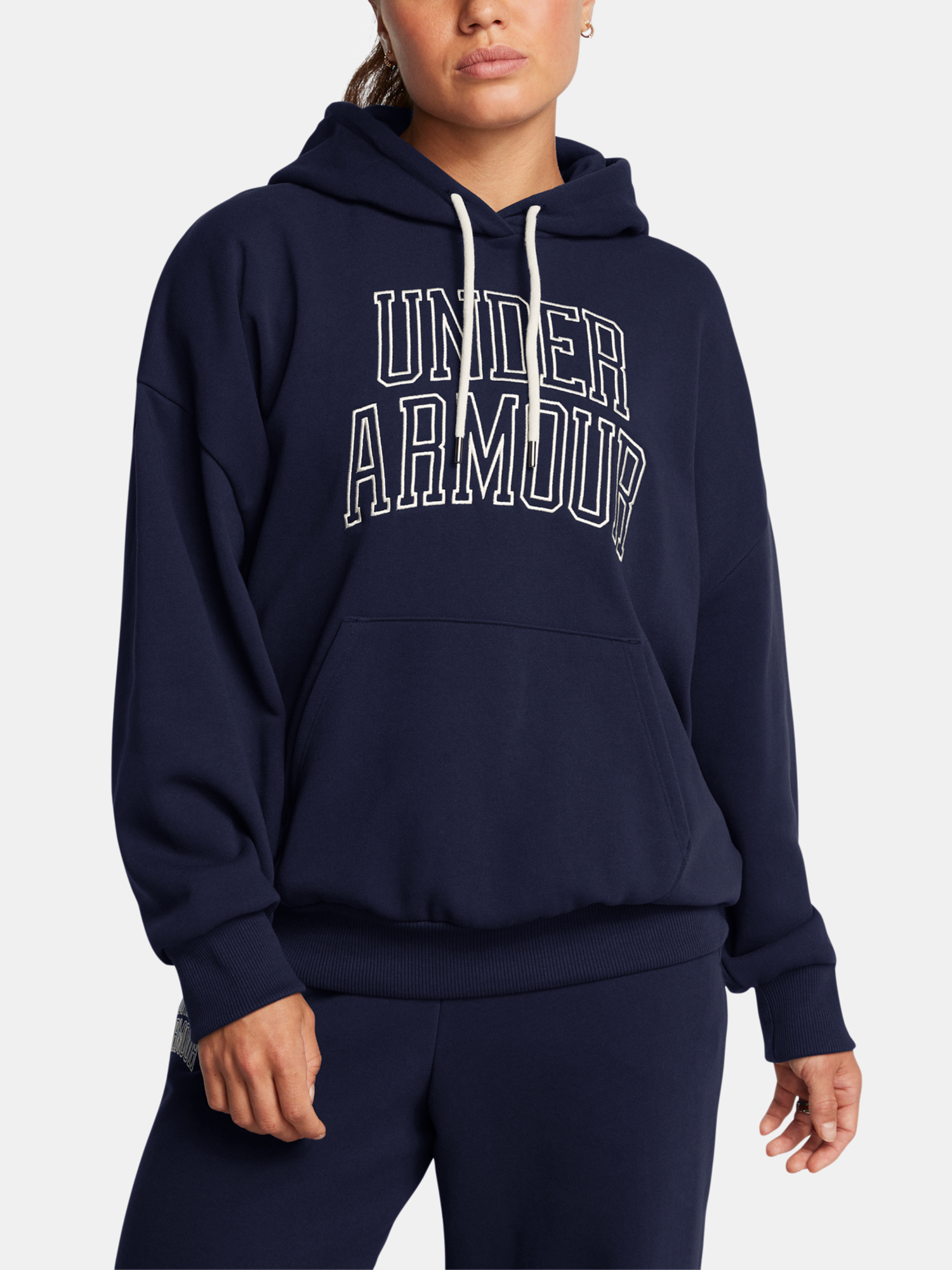 Women's Sweatshirt Under Armour UA Icon HWT Terry OS Hdy-BLU - Women's