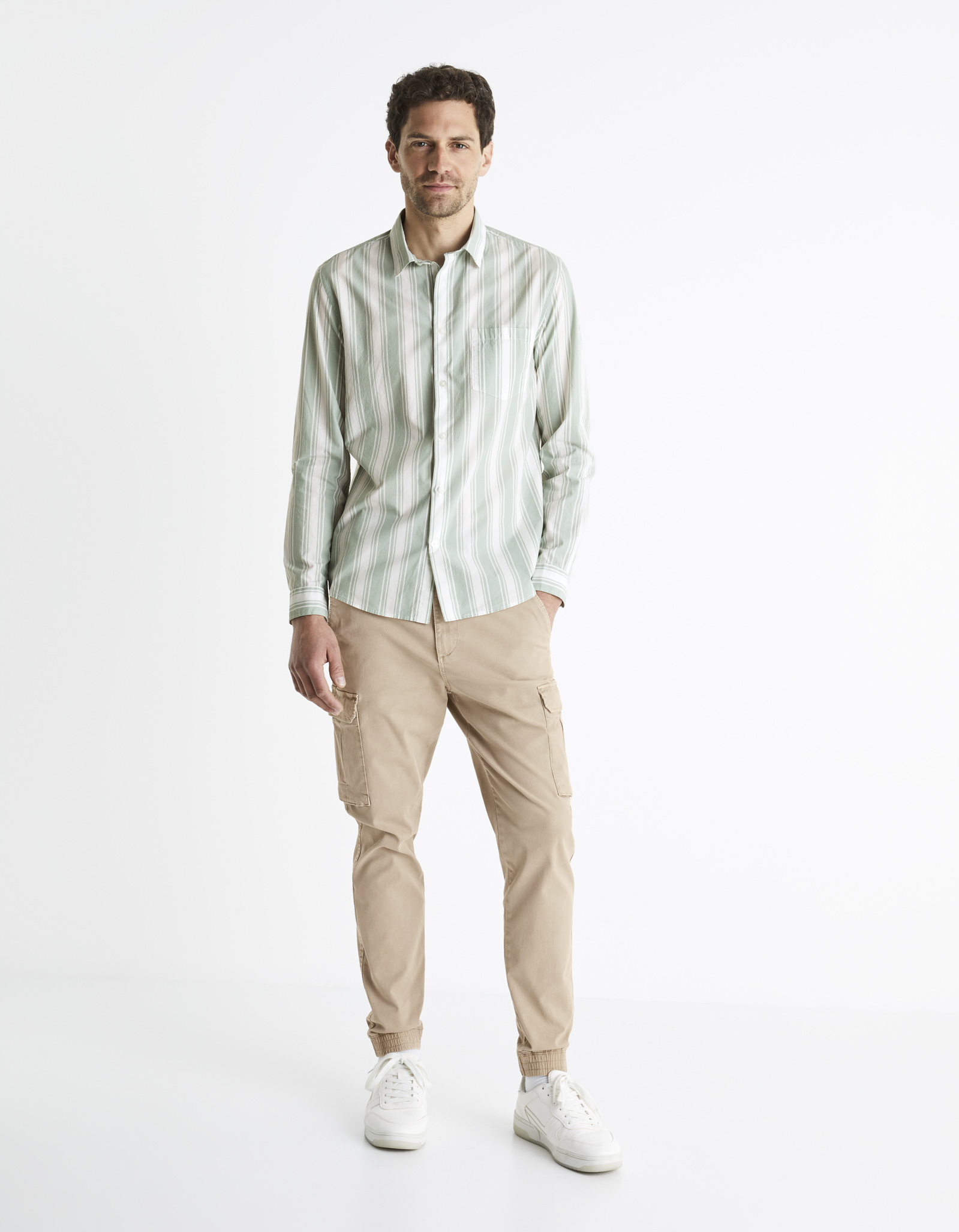 Celio Cotton Shirt Bastripes - Men