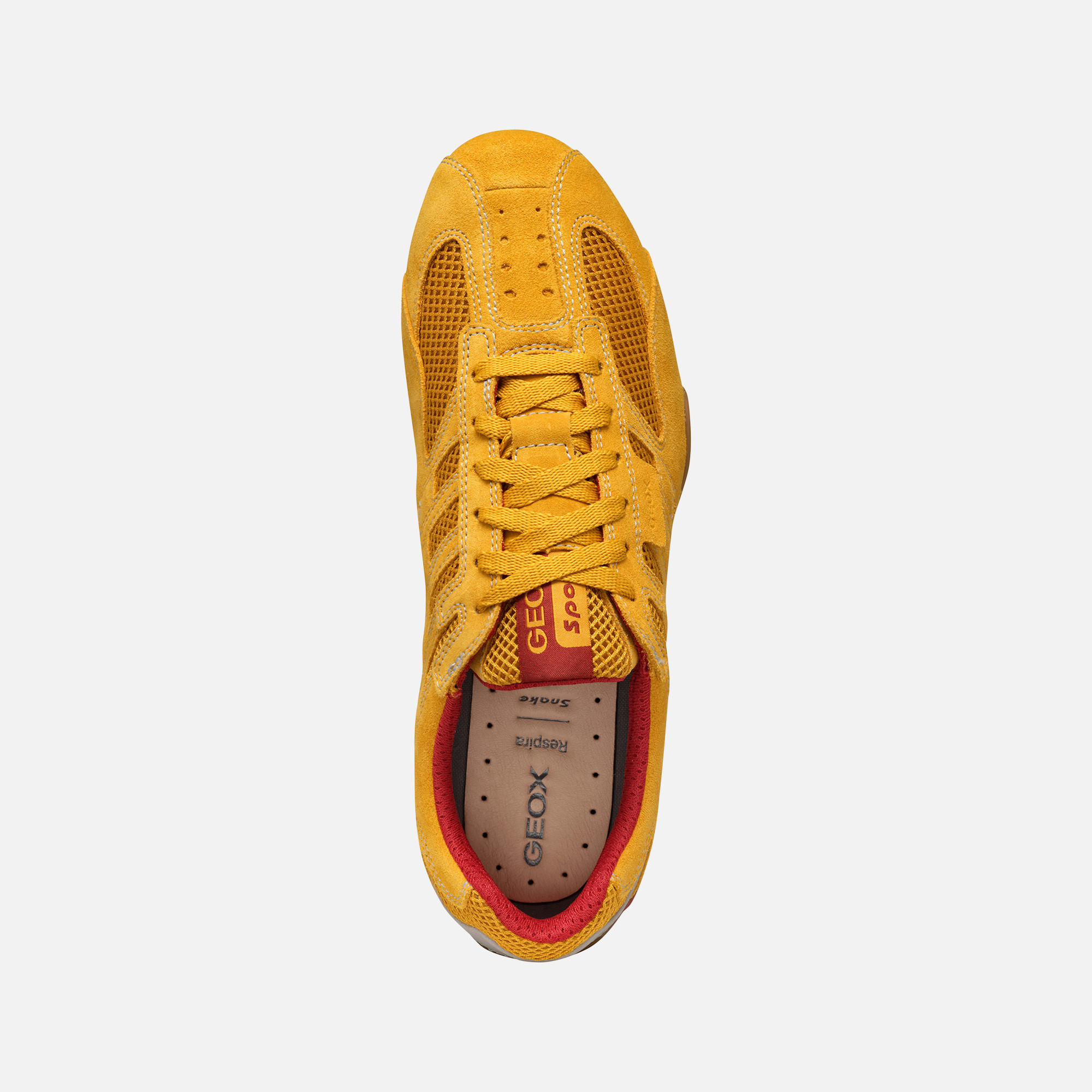 Yellow men's sneakers Geox Snake Original - Men's