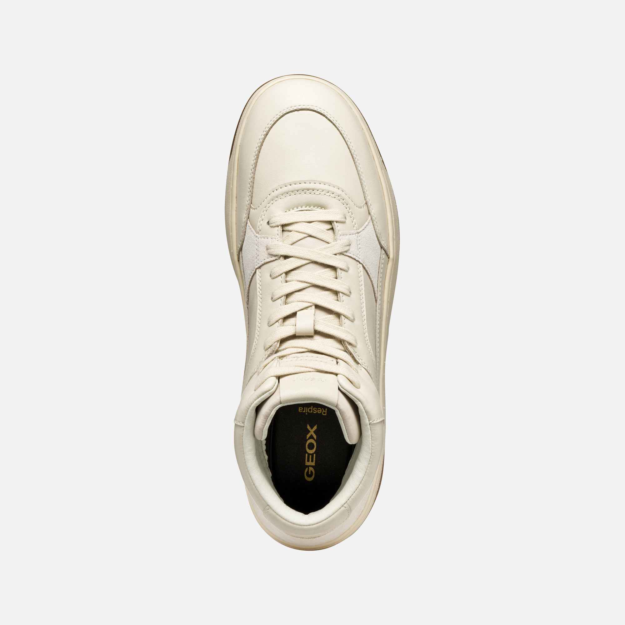 Cream men's sneakers Geox Sedral Court - Men's