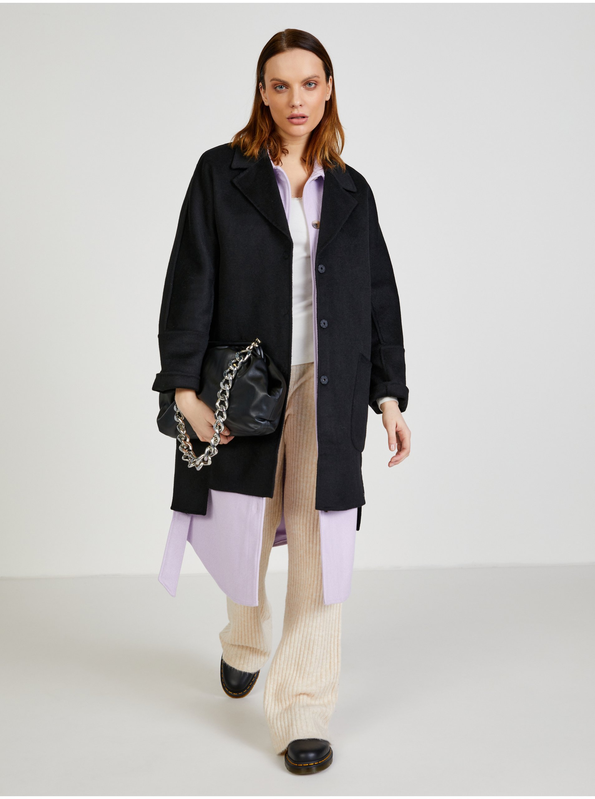 Veste pentru femei Pieces - mov deschis