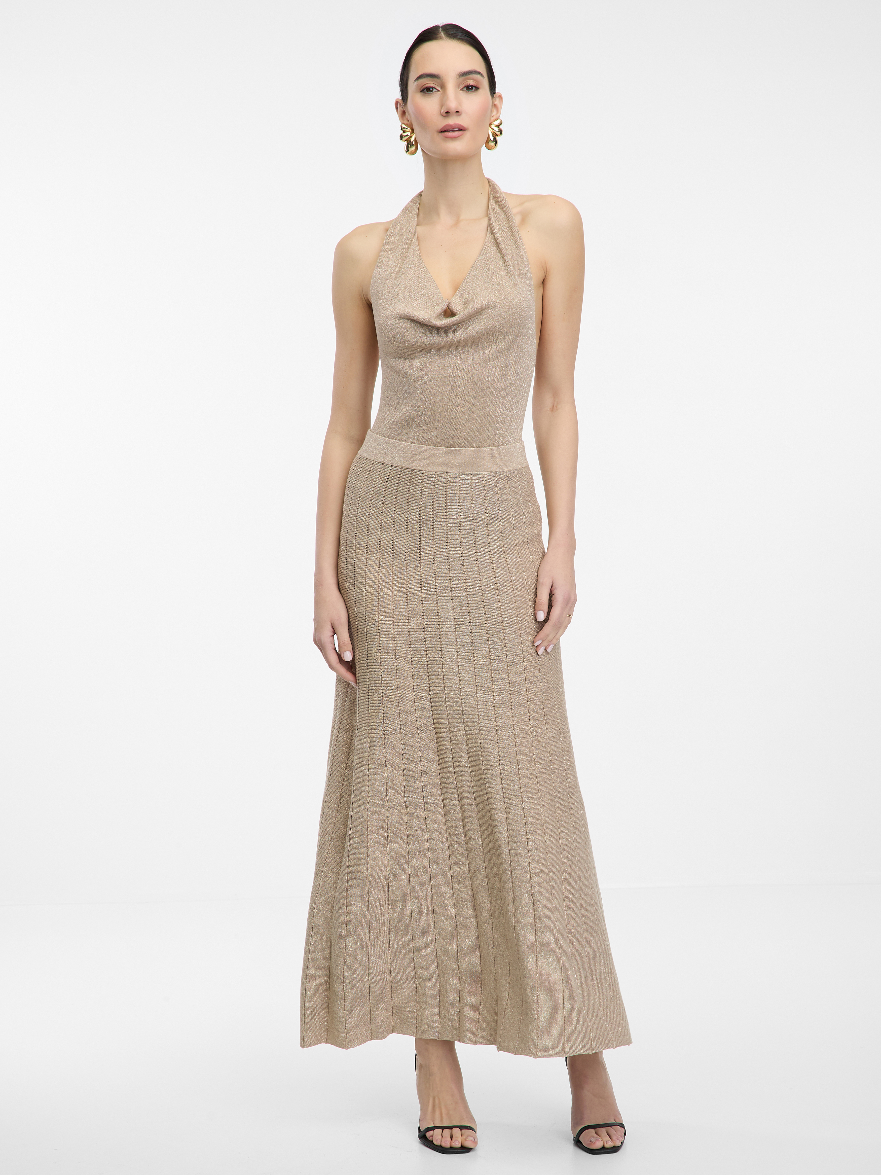 Gold women&#039;s skirt ORSAY - Women&#039;s