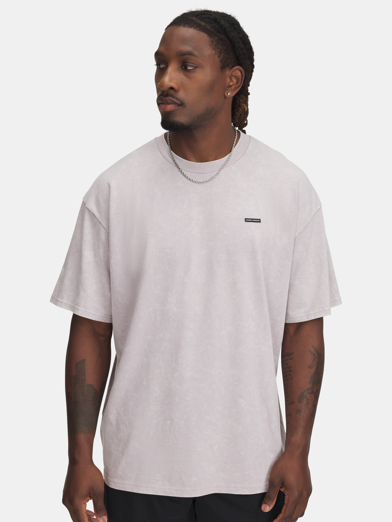 Men's T-shirt Under Armour UA M HW OS LOGO WASH SS - Men's