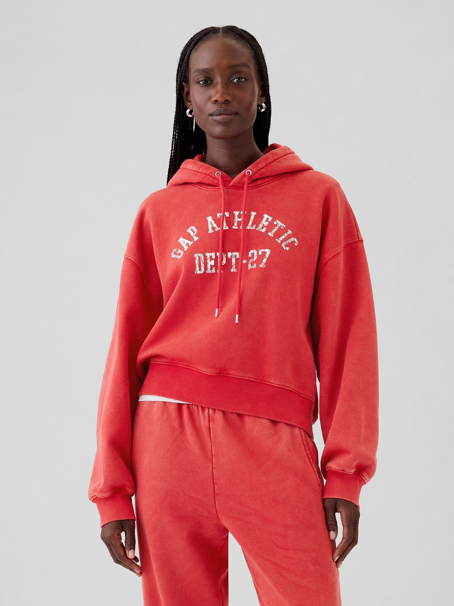 GAP Crop sweatshirt with logo - Women&#039;s