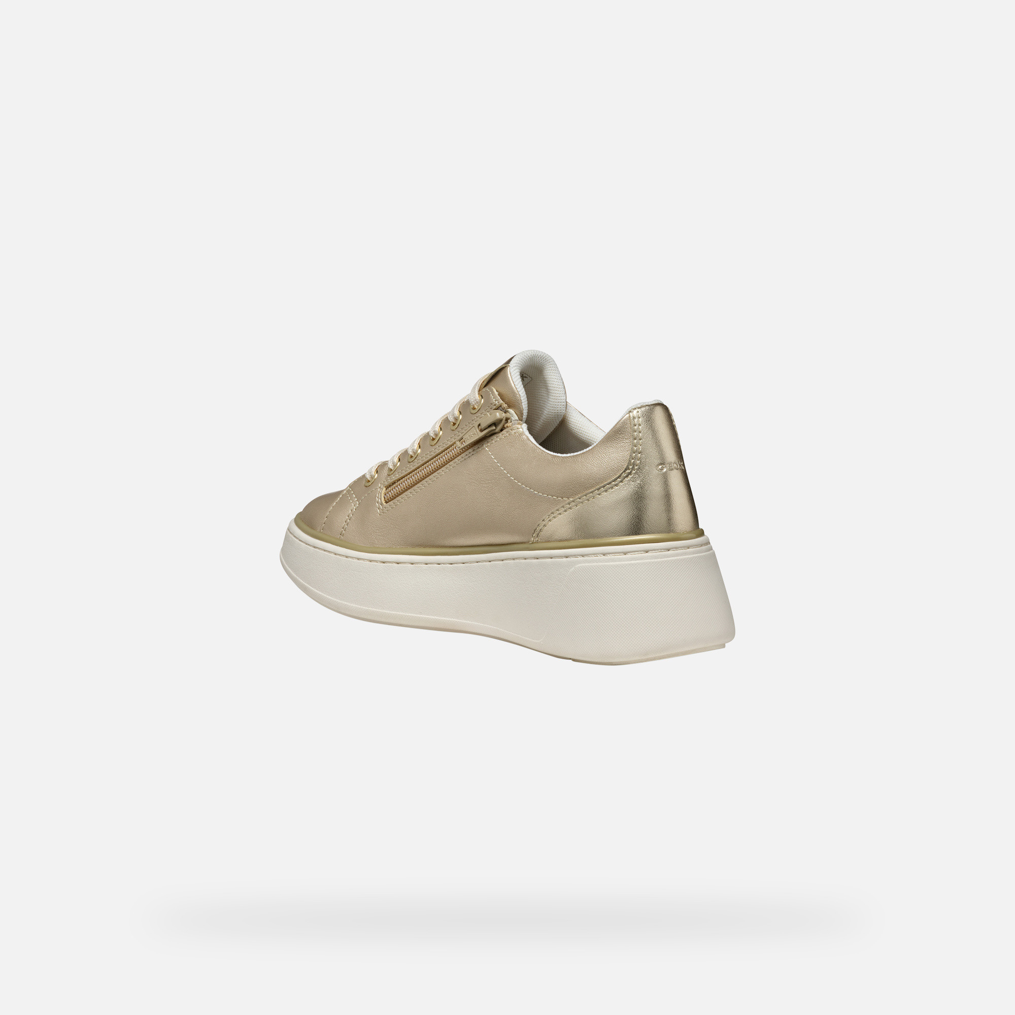 Gold women's sneakers Geox Sunnetty - Women's