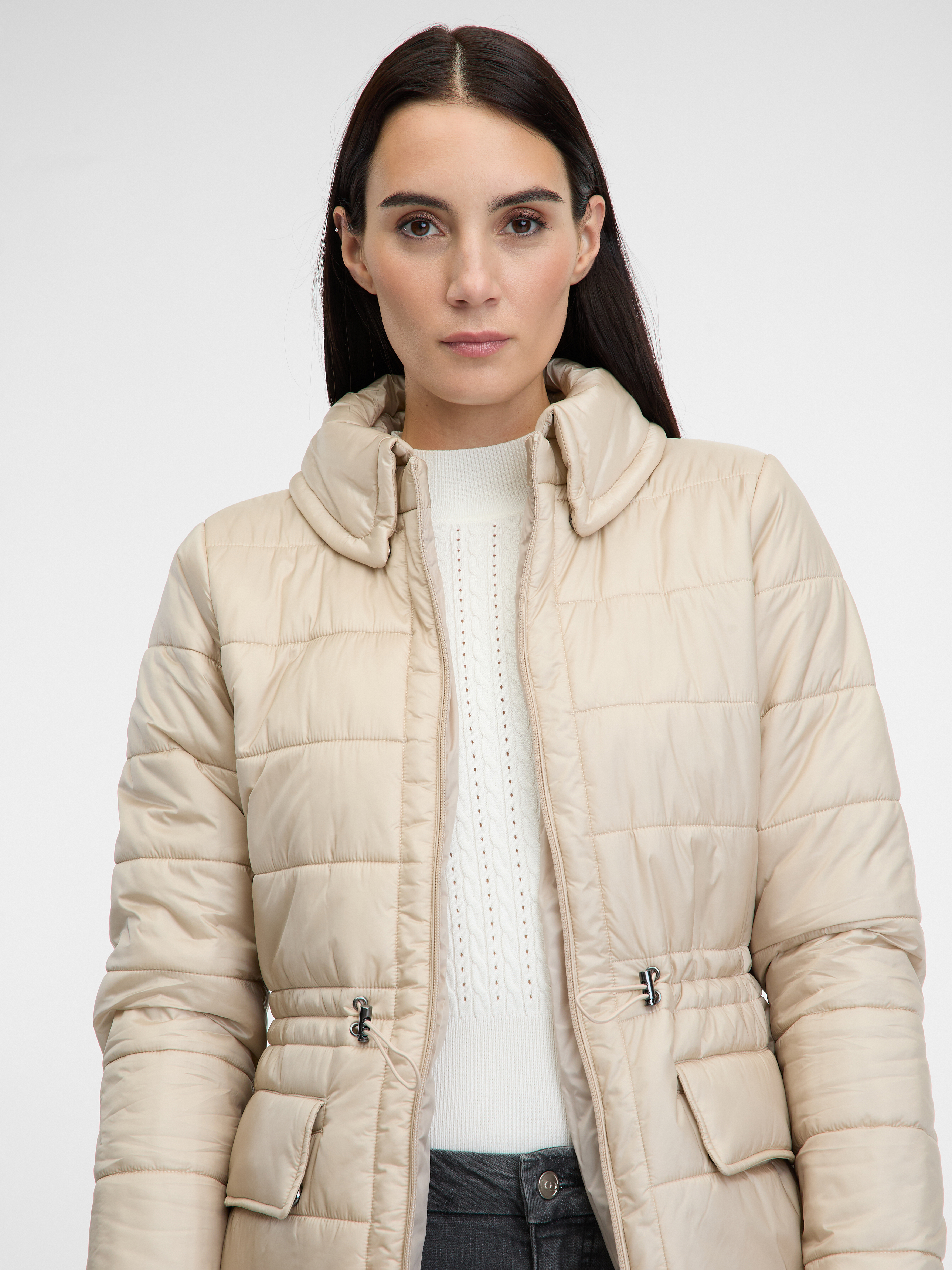Cream women's winter jacket ORSAY - Women's