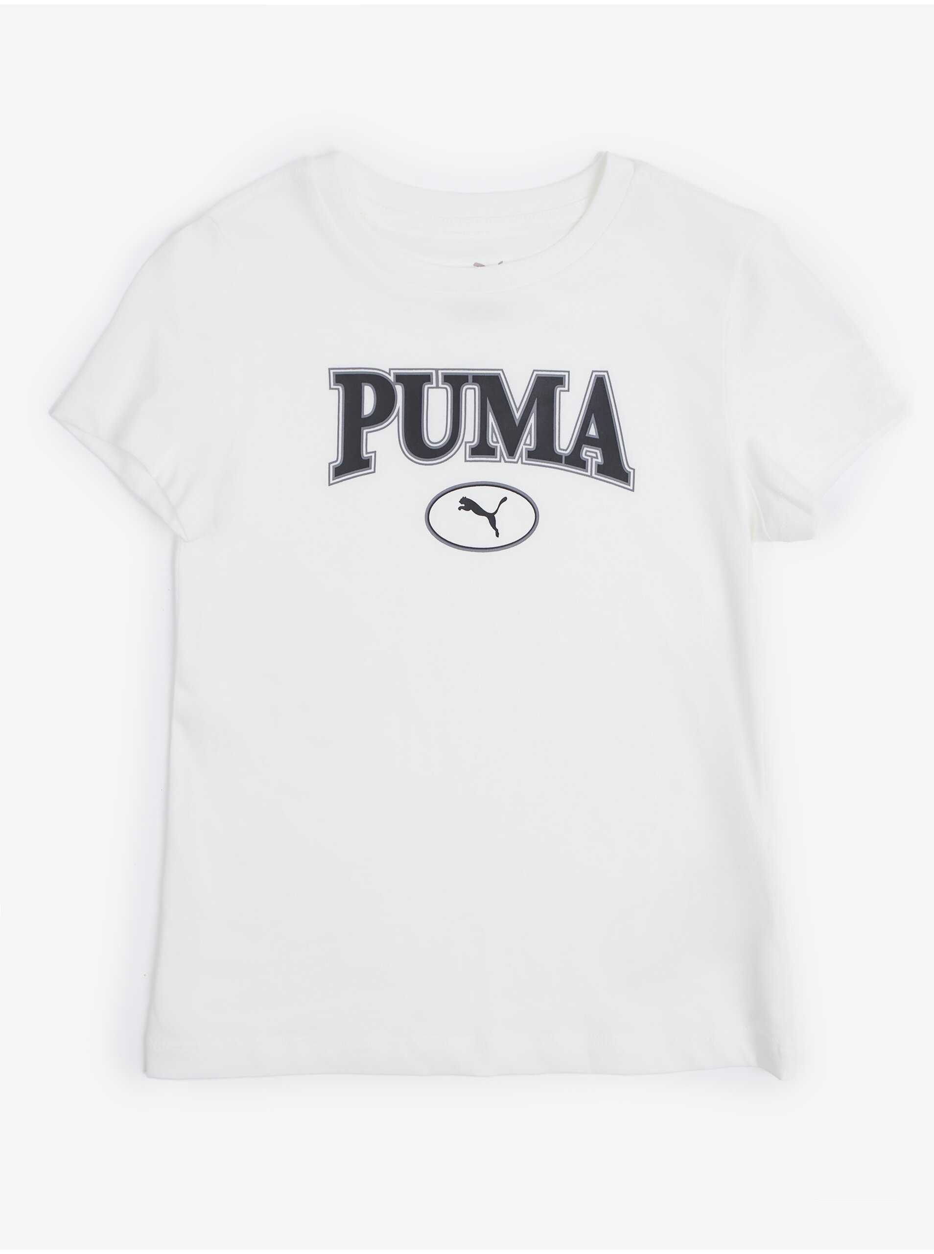 Levně Bílé holčičí tričko Puma Squad - Holky