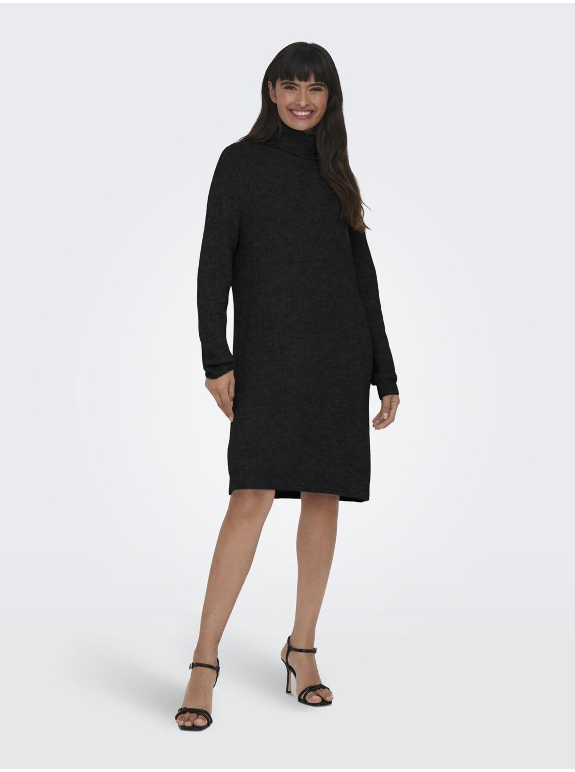 Black Women's Brindle Sweater Dress ONLY Silly - Women