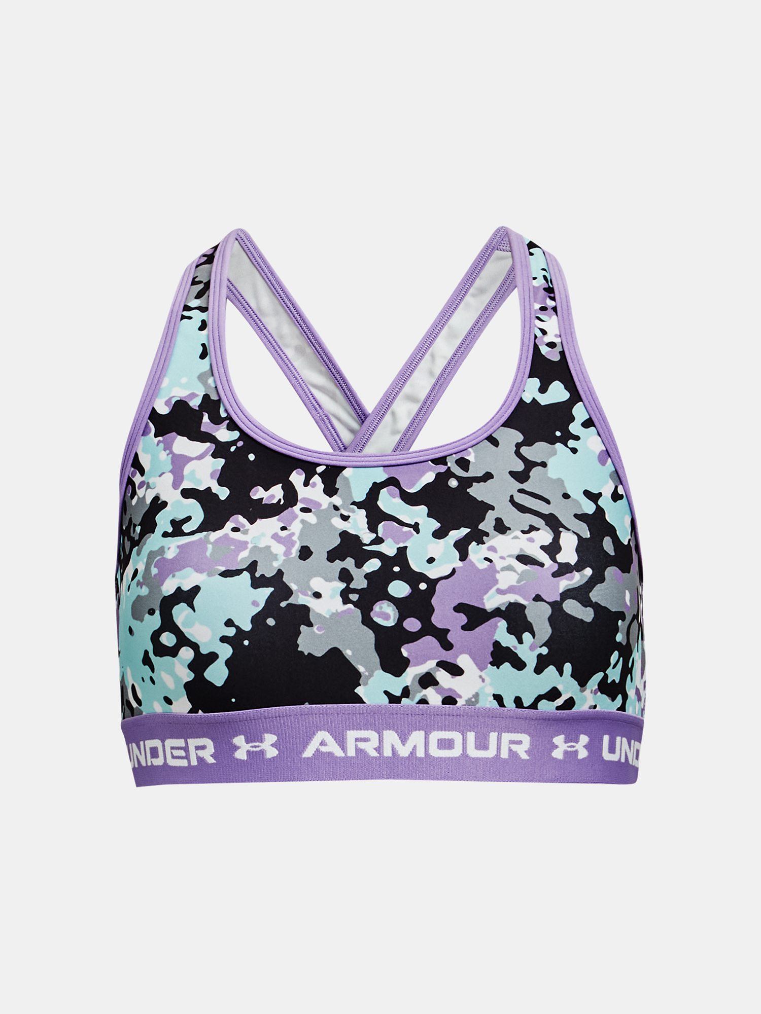 Under Armour Podprsenka G Crossback Mid Printed-PPL - Holky