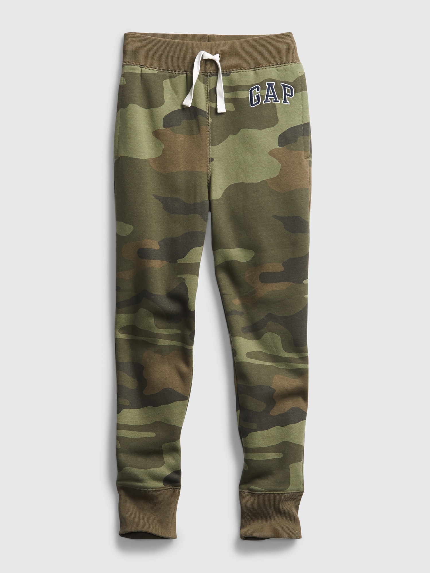 GAP Dětské tepláky Logo camo print pull-on joggers