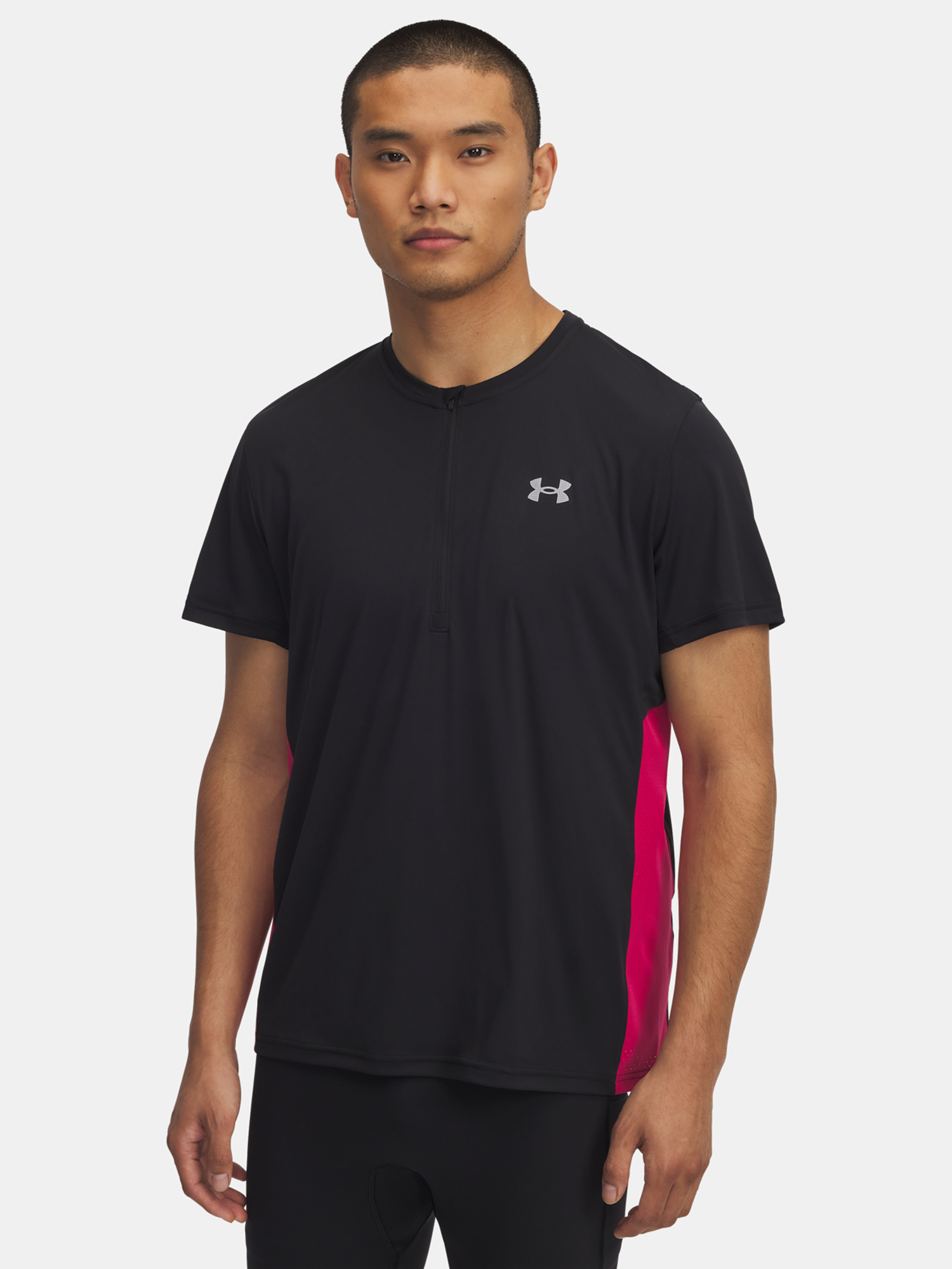 Men's T-shirt Under Armour UA TRAIL RUN ZIP SS - Men's
