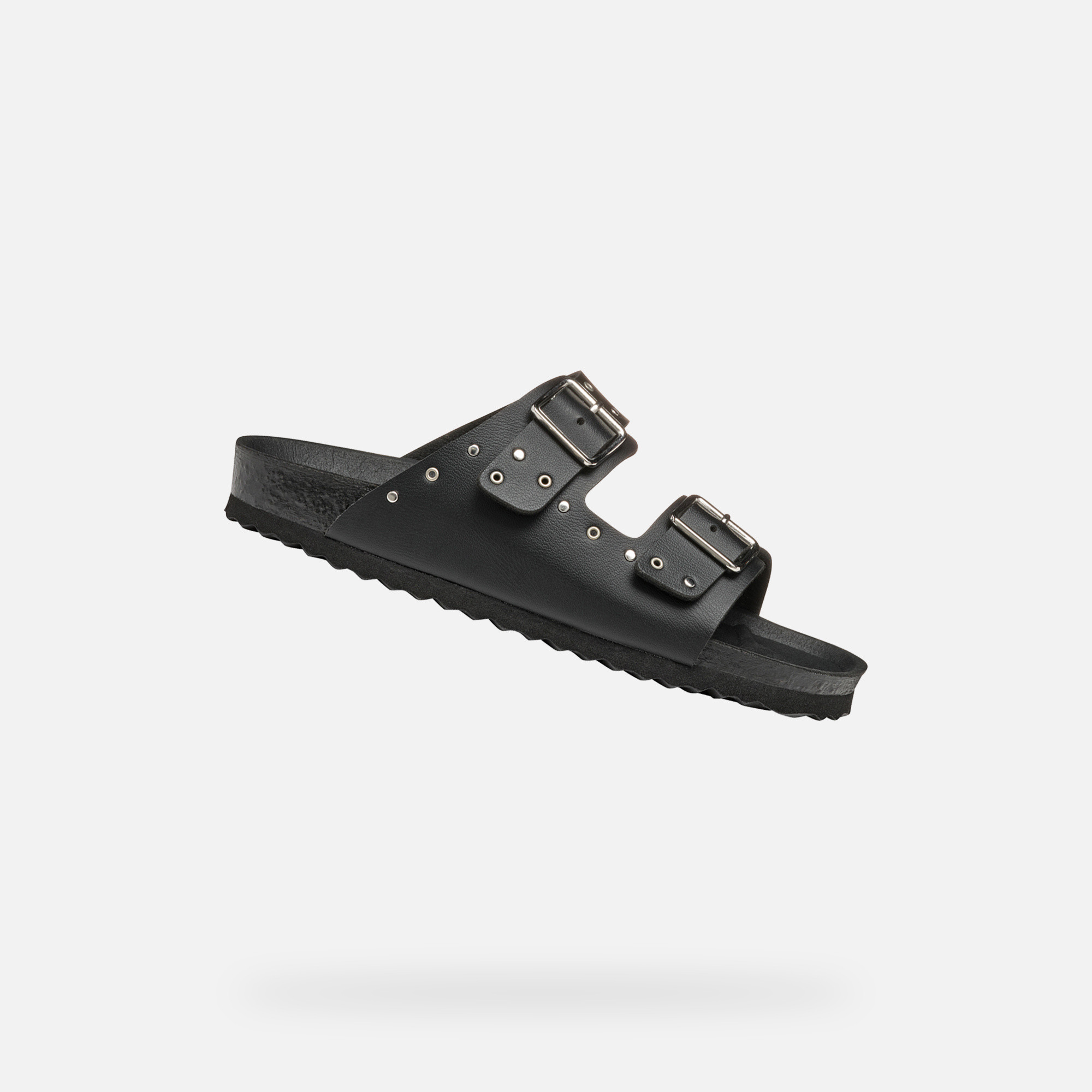 Black Girls Slippers Geox Adriel - Girls