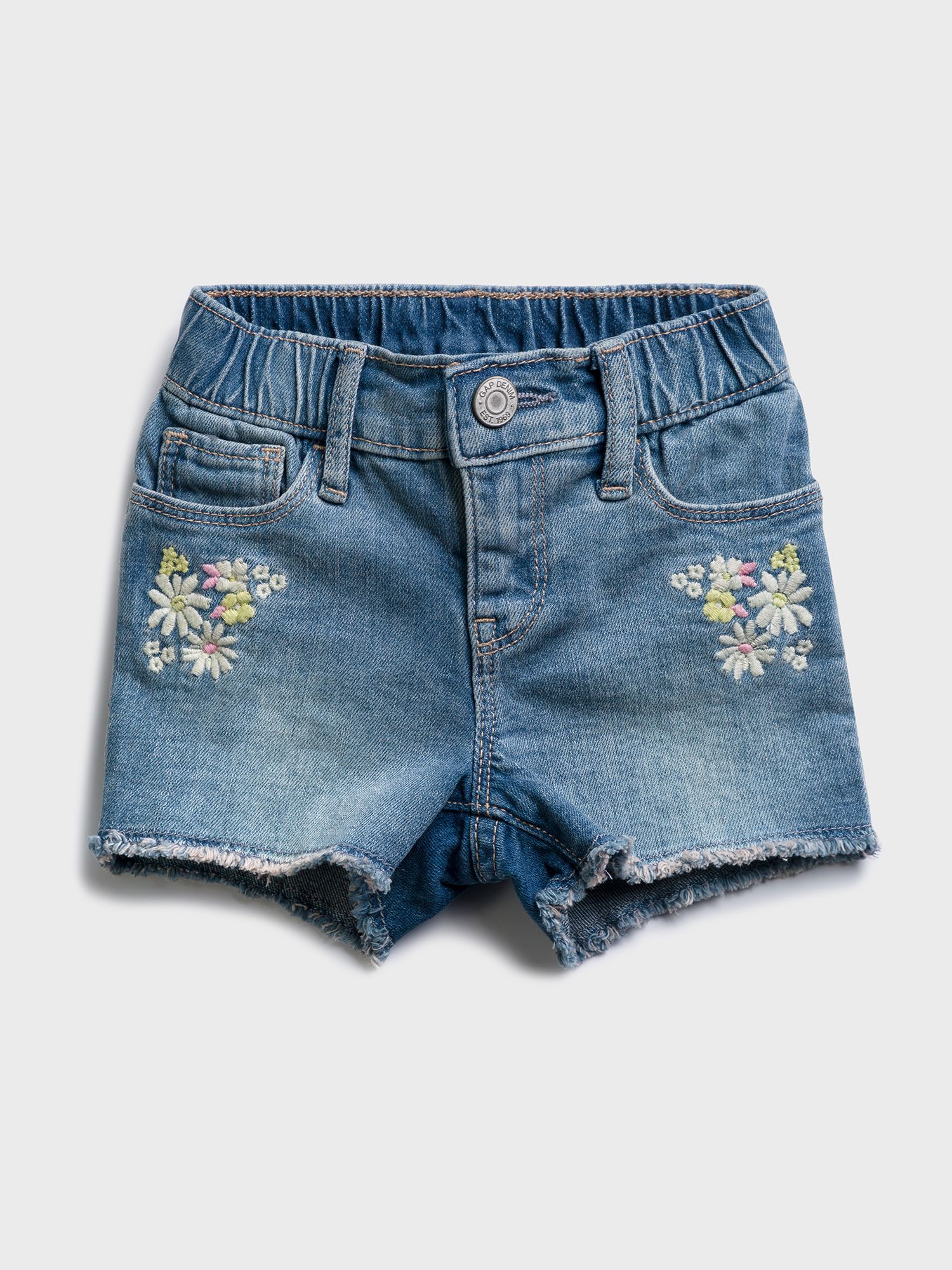 GAP Kids Denim Shorts emble denim shorts - Girls