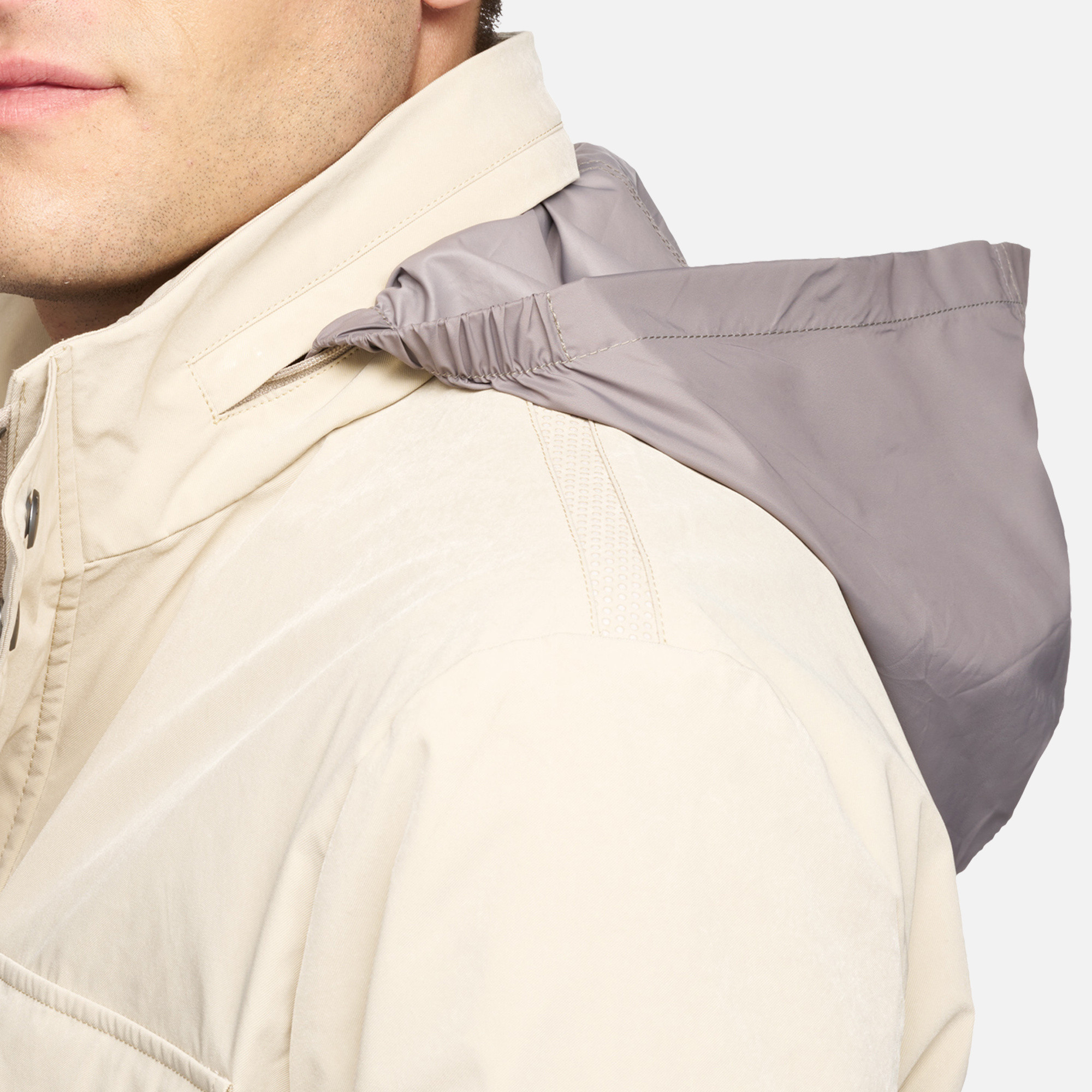 Beige men&#039;s jacket Geox Damon - Men&#039;s