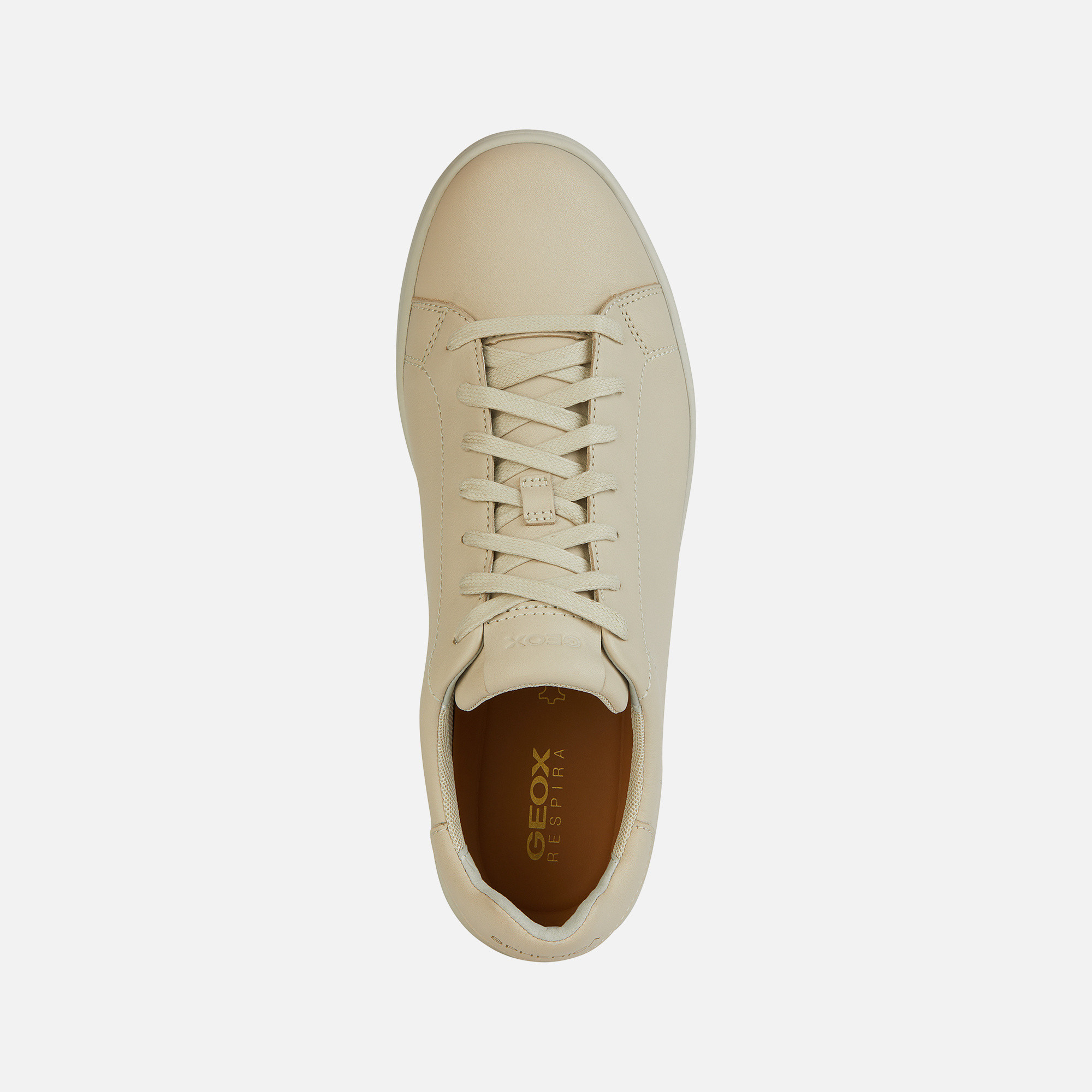 Beige men's sneakers Geox Spherica ECUB-1 - Men's