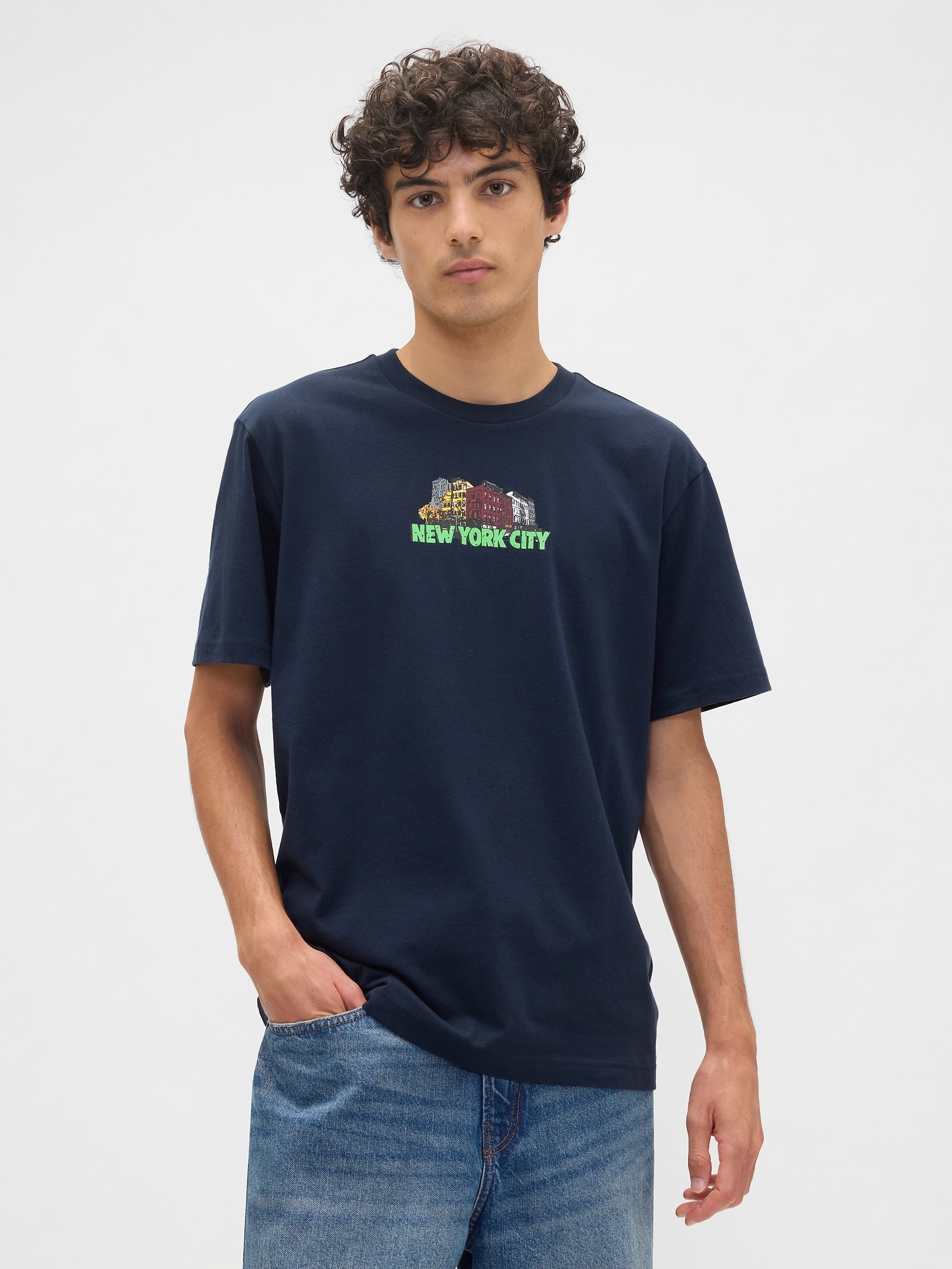 Мъжка тениска GAP с щампа